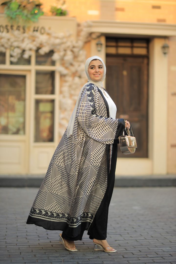 Silk Cardigan in Beige