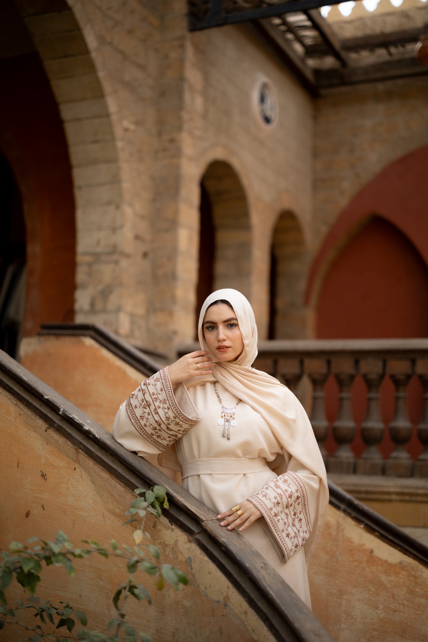 Aljameela Abaya in beige