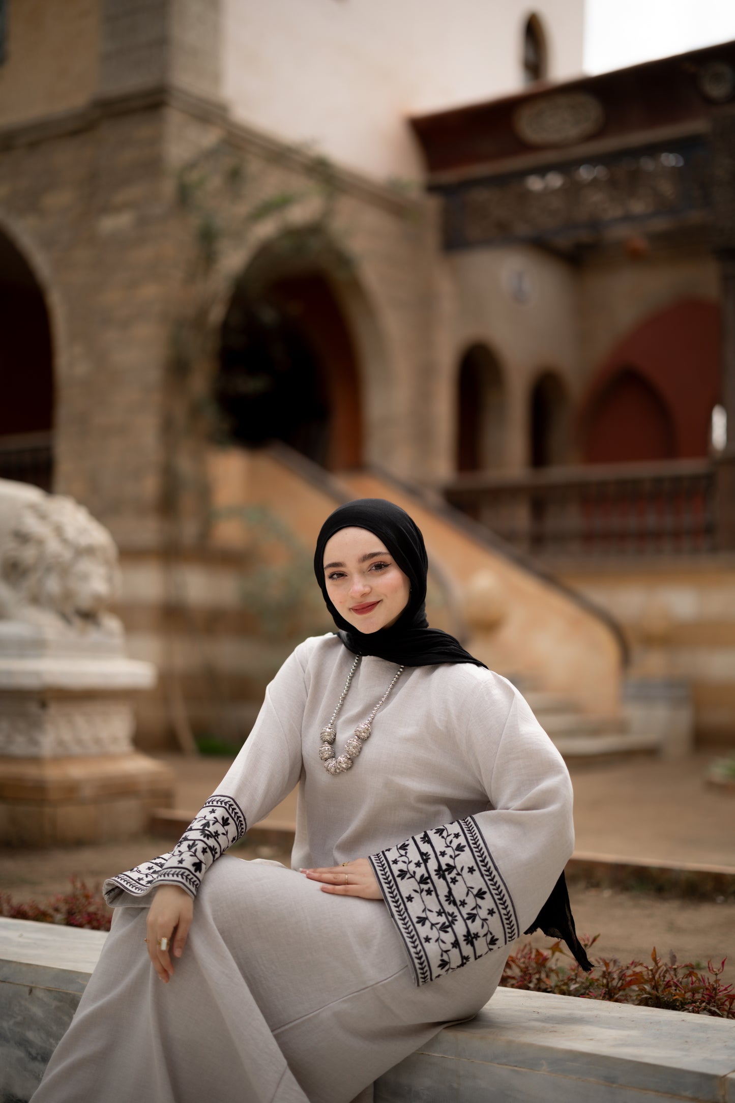 Aljameela Abaya in Grey