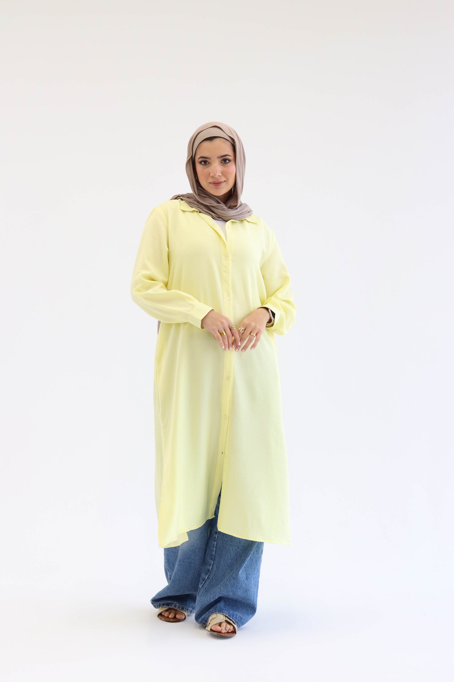 Linen Chemise in Butter Yellow