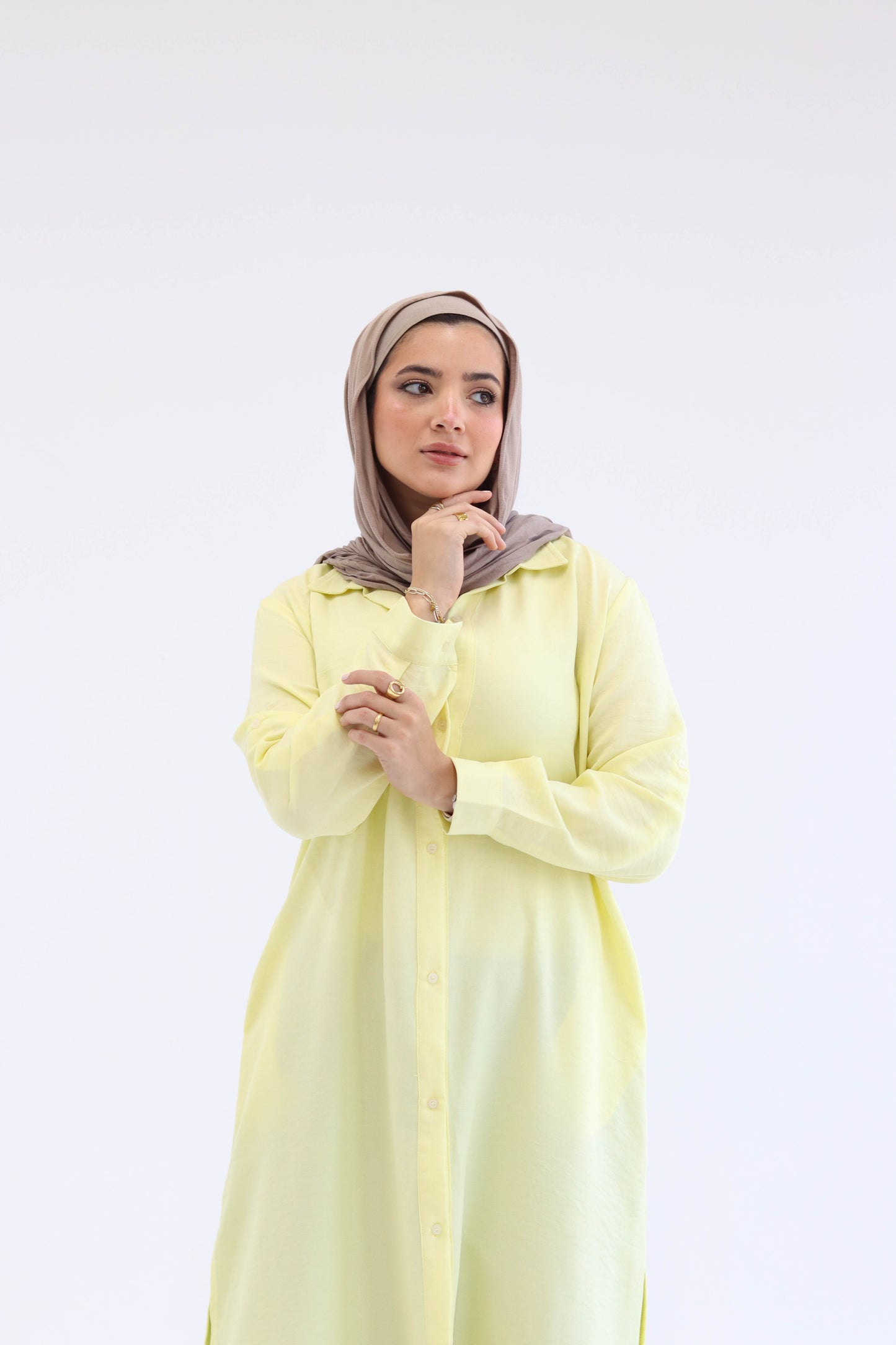 Linen Chemise in Butter Yellow
