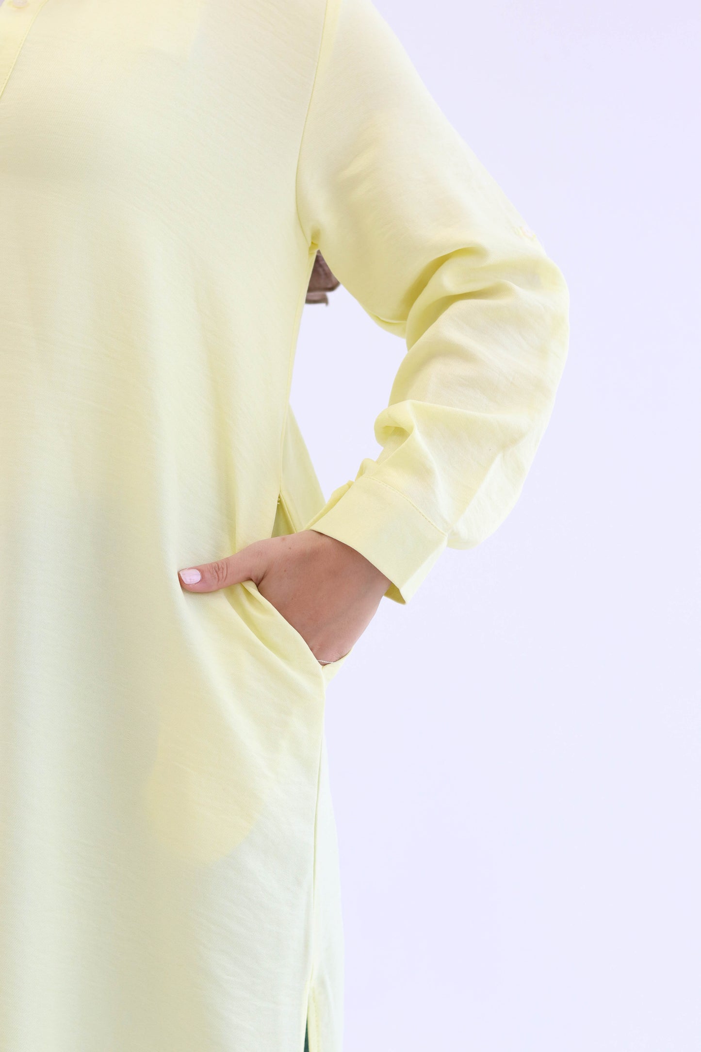 Linen Chemise in Butter Yellow