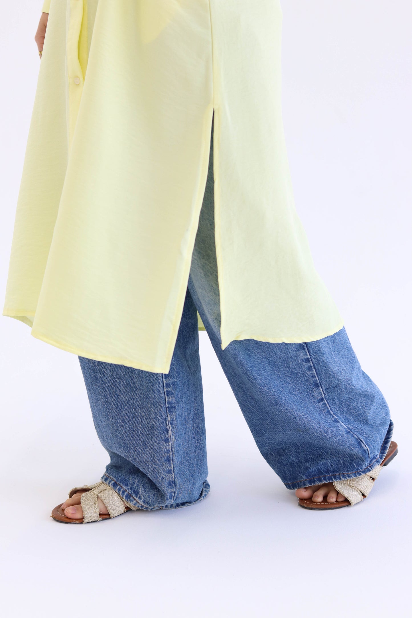 Linen Chemise in Butter Yellow