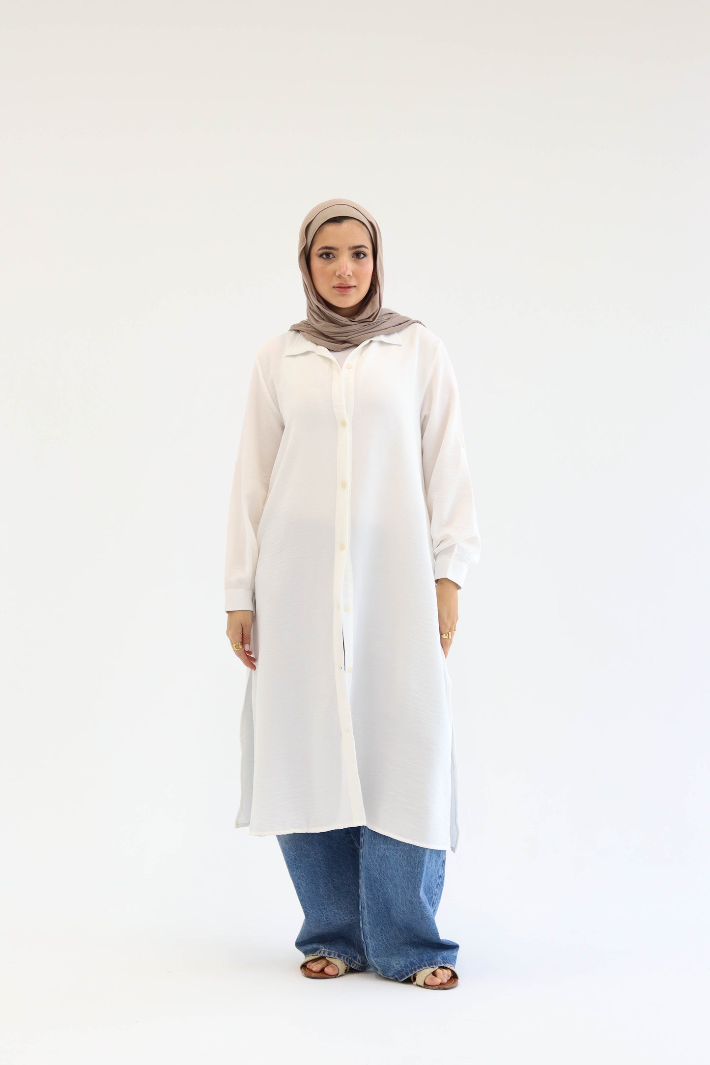 Linen Chemise in White