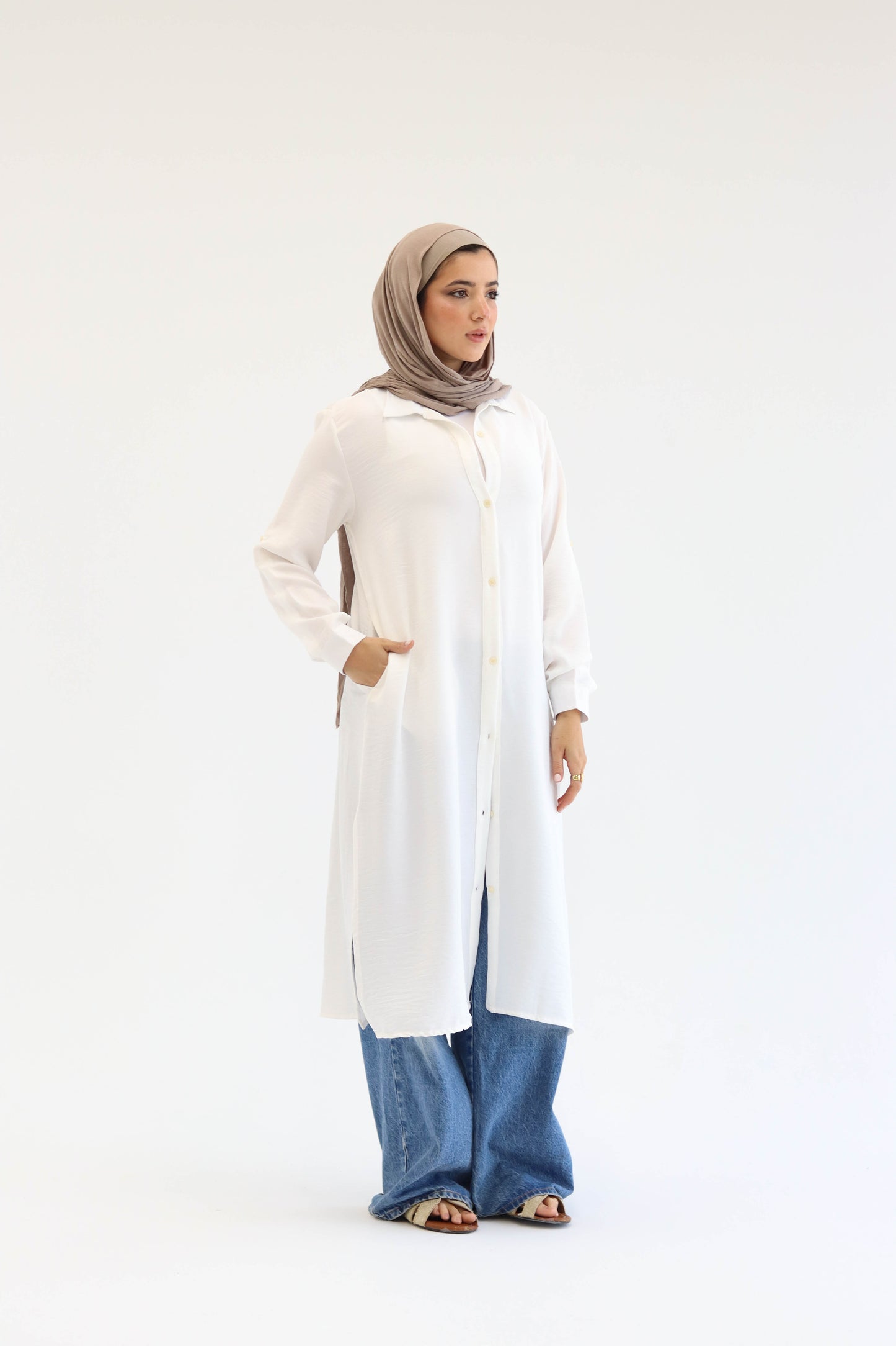 Linen Chemise in White