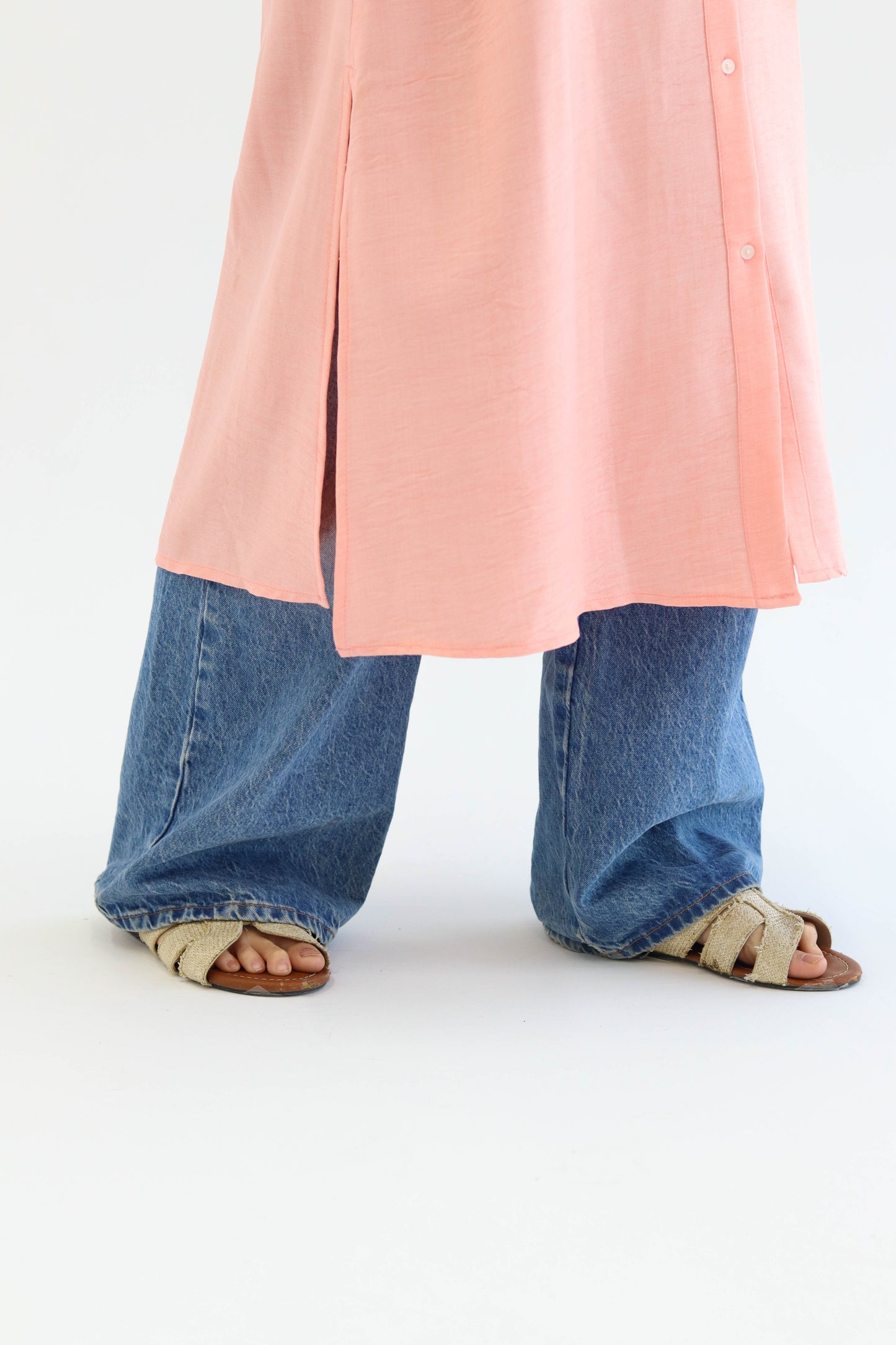 Linen Chemise in Pink