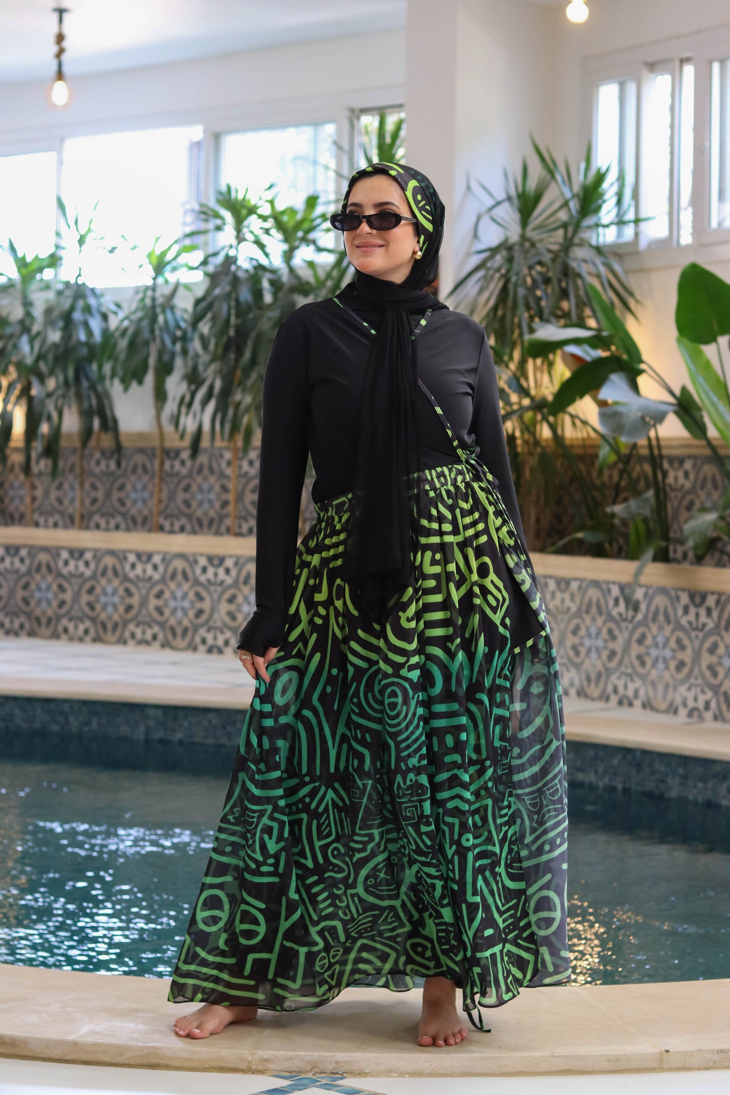 African Chiffon Skirt ONLY