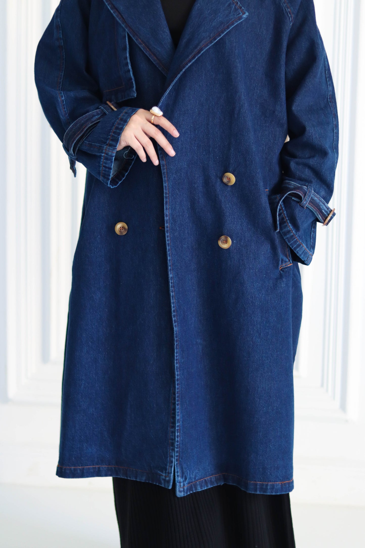 Denim Trench Coat