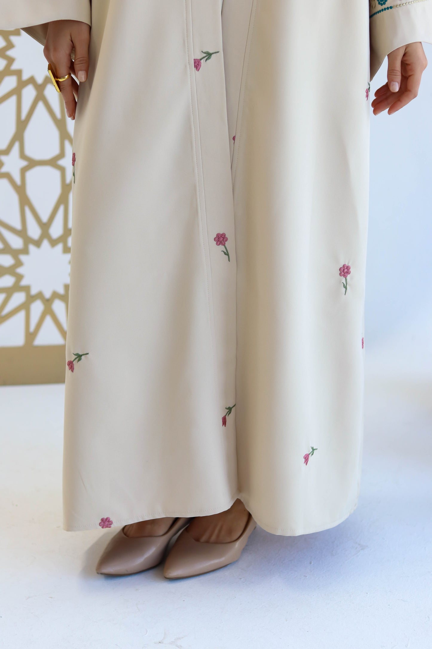 Kaftan Set of Ghosen in Beige