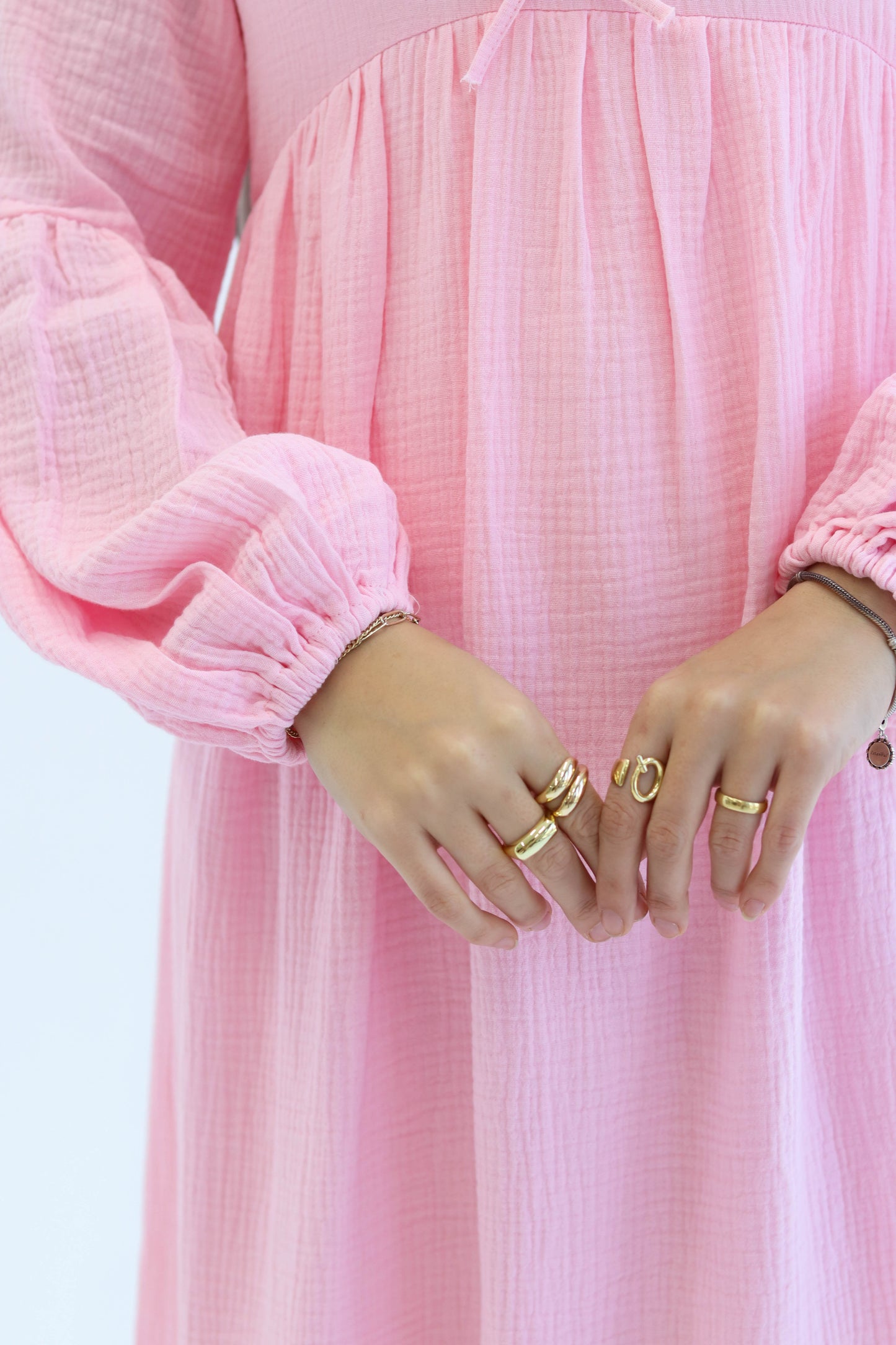 Little Bows Summer Dress in Pink