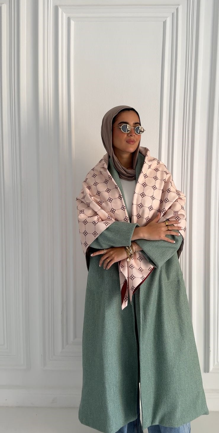 Warm Chocolate Wool Scarf