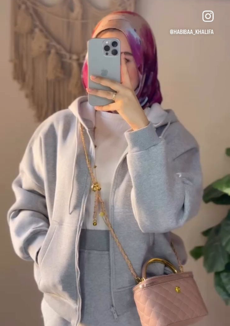 Casual Winter Set in Grey (jacket and skirt)