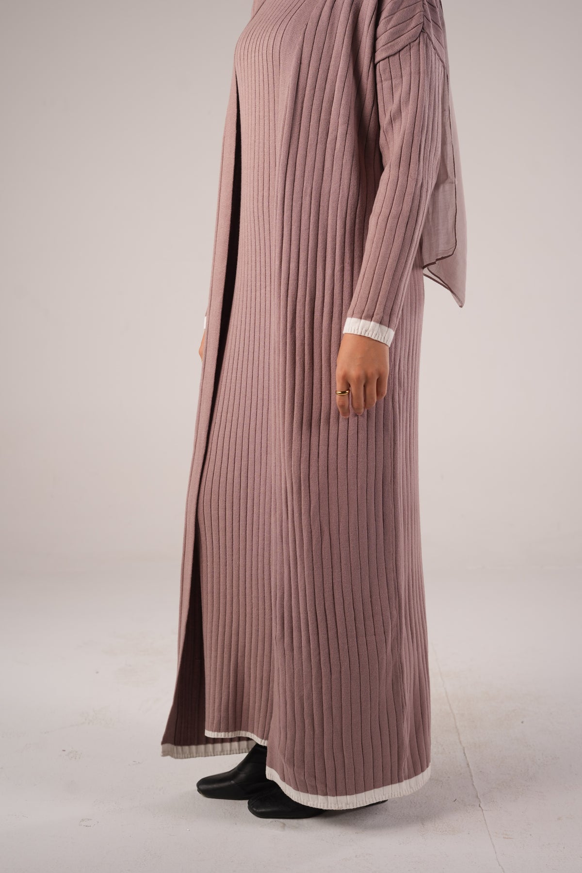 Lana Set (Cardigan & Basic) - Cashmere