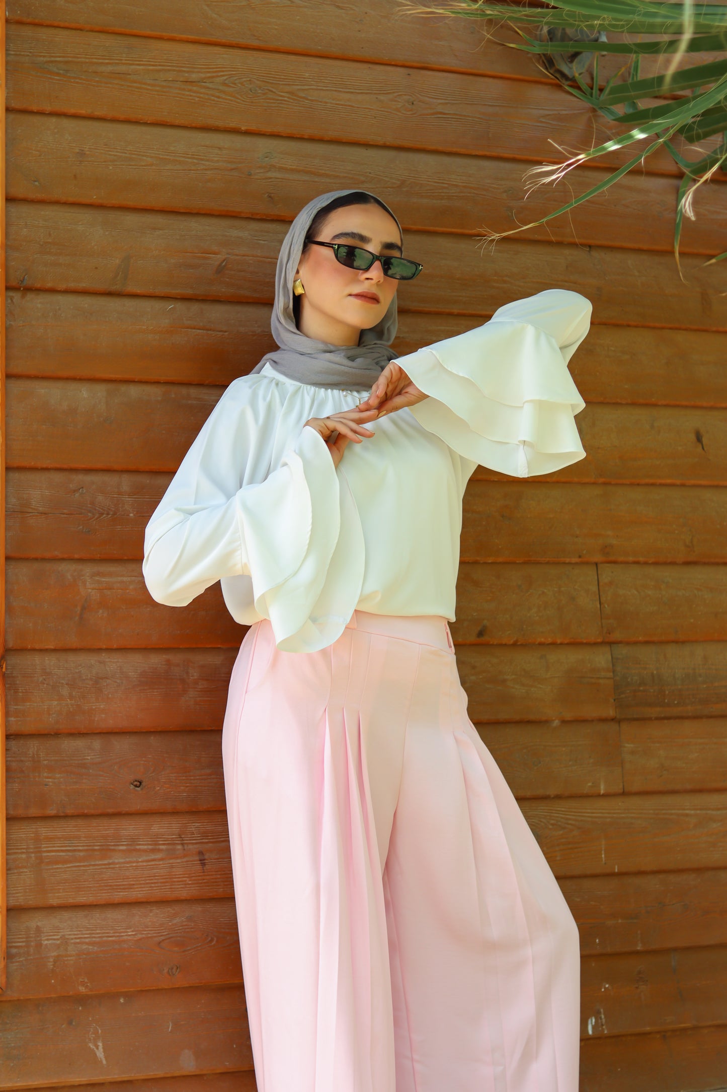 Bundle of Blossom Skirt in Pink + Nova Flared Blouse