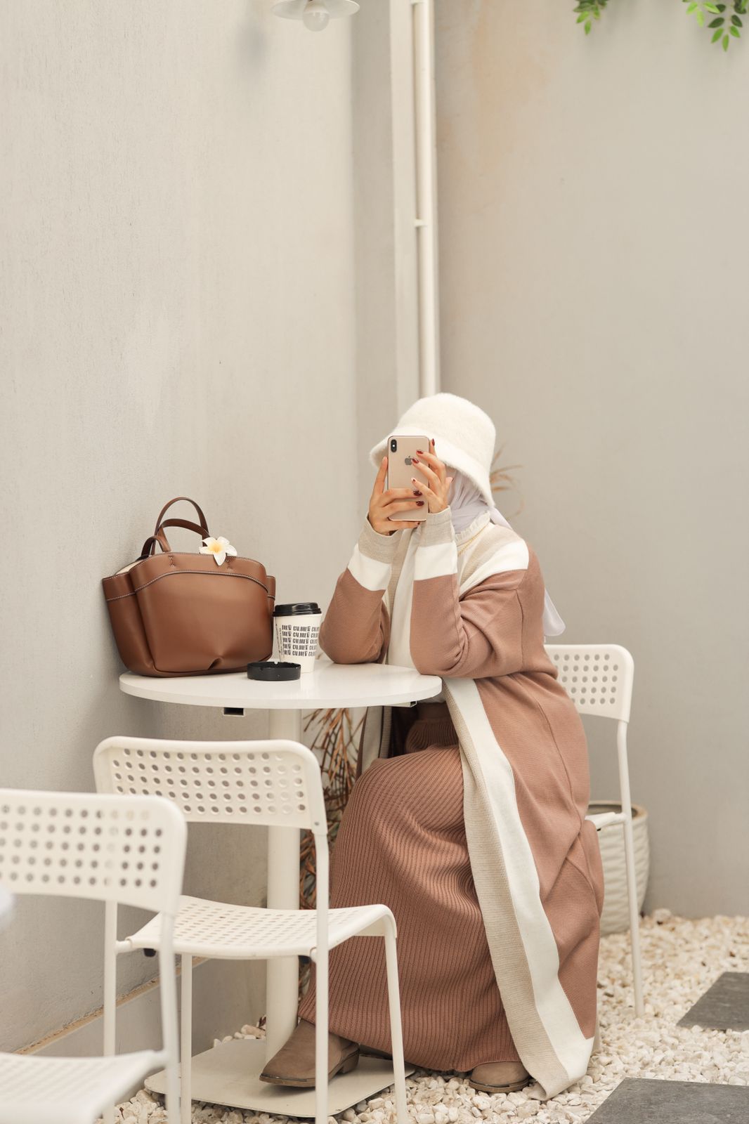 Cashmere Cardigan Set (cardigan+skirt)