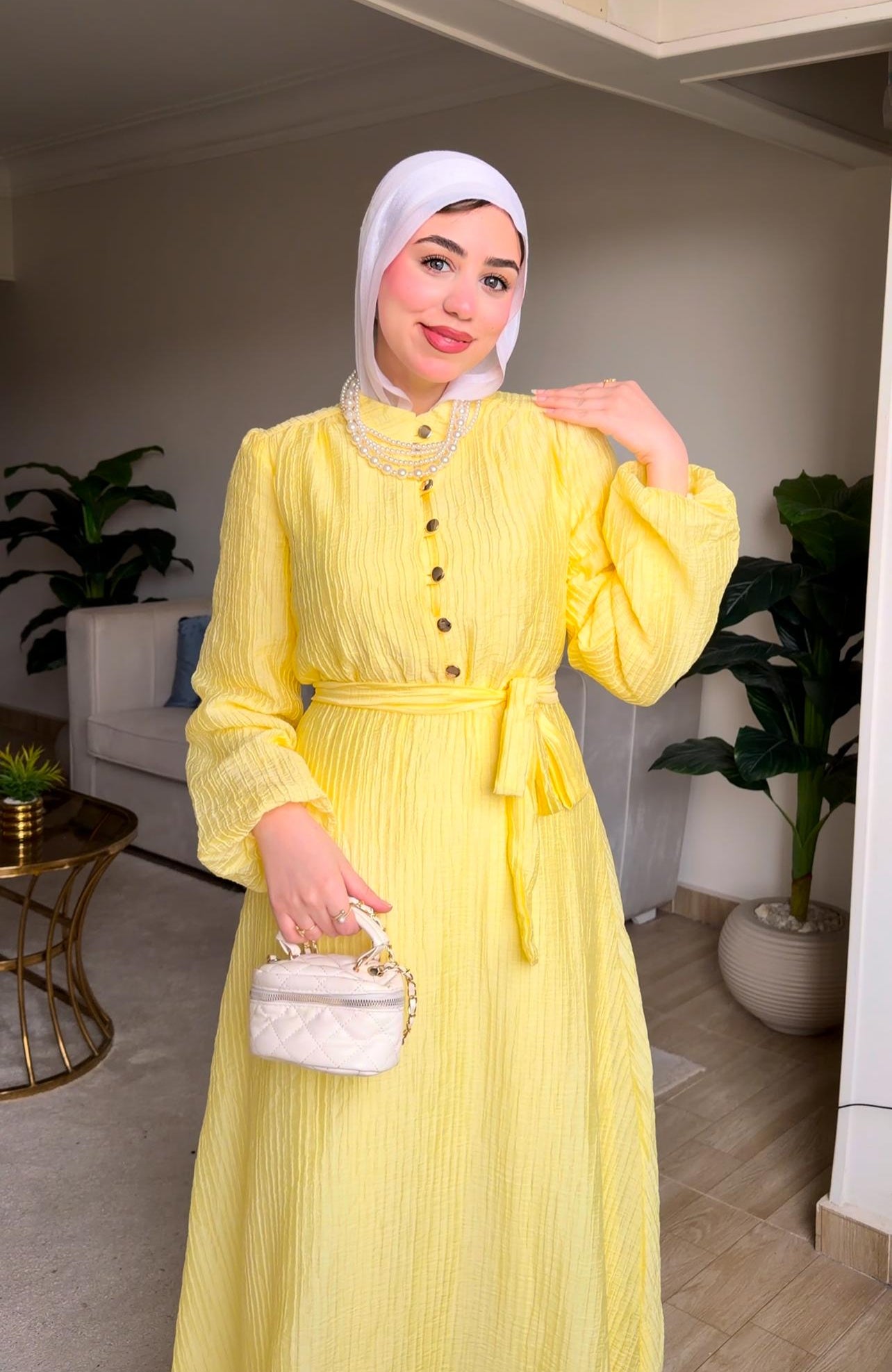 Golden Aura Dress in Yellow