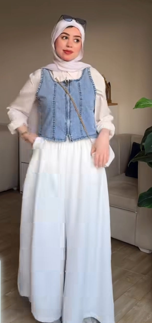 Trendy Denim Top in Blue