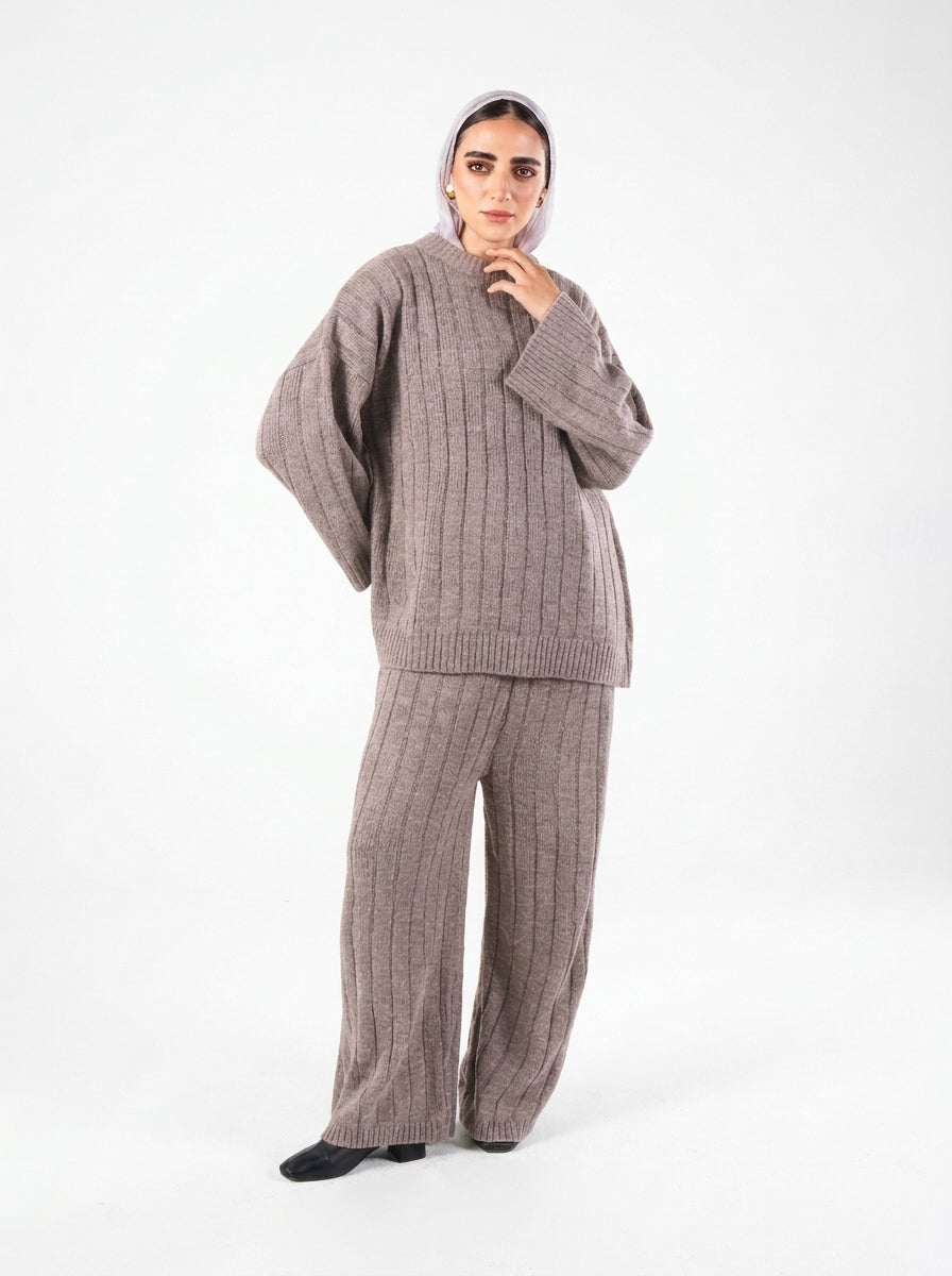 Tara Wool Set in Cafe