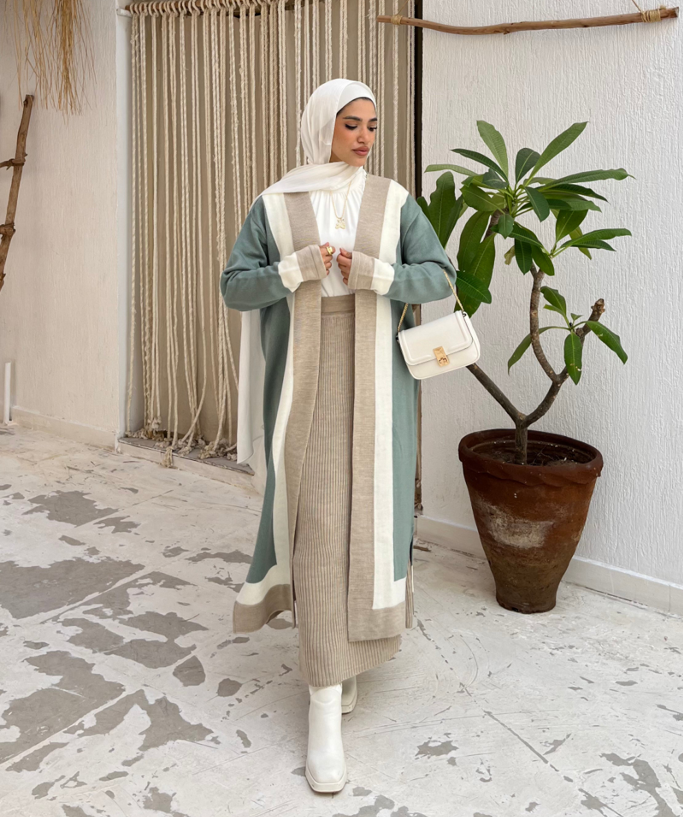 Bundle of Mint Cardigan + Skirt