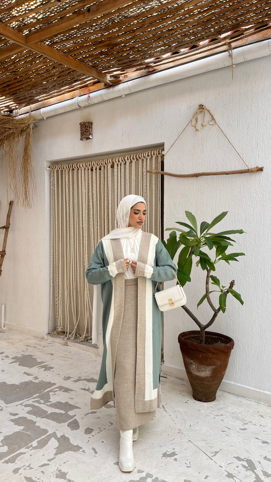 Mint Cardigan Set (cardigan and skirt)