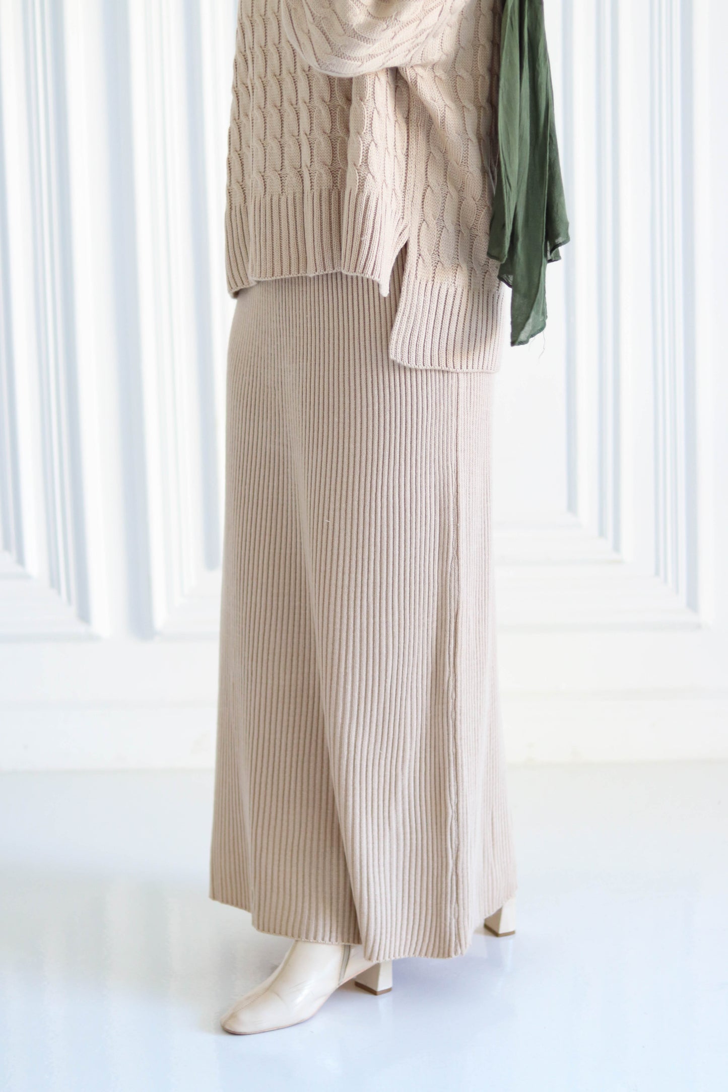 Wool Winter Skirt in Beige (skirt only)