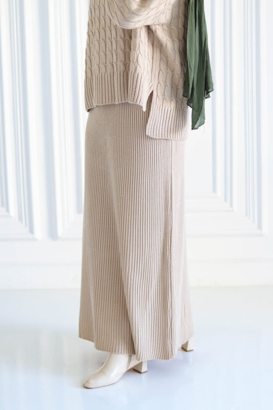 Wool Winter Skirt in Beige (skirt only)