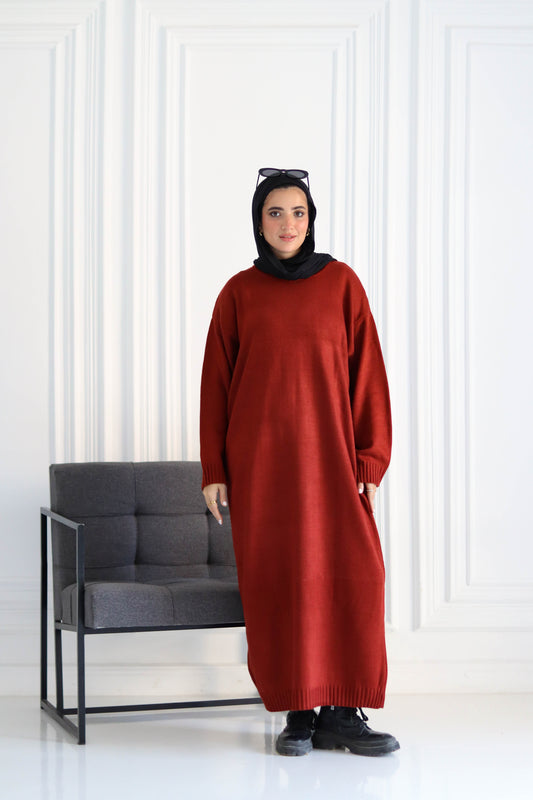 Knitted Winter Dress in Havan