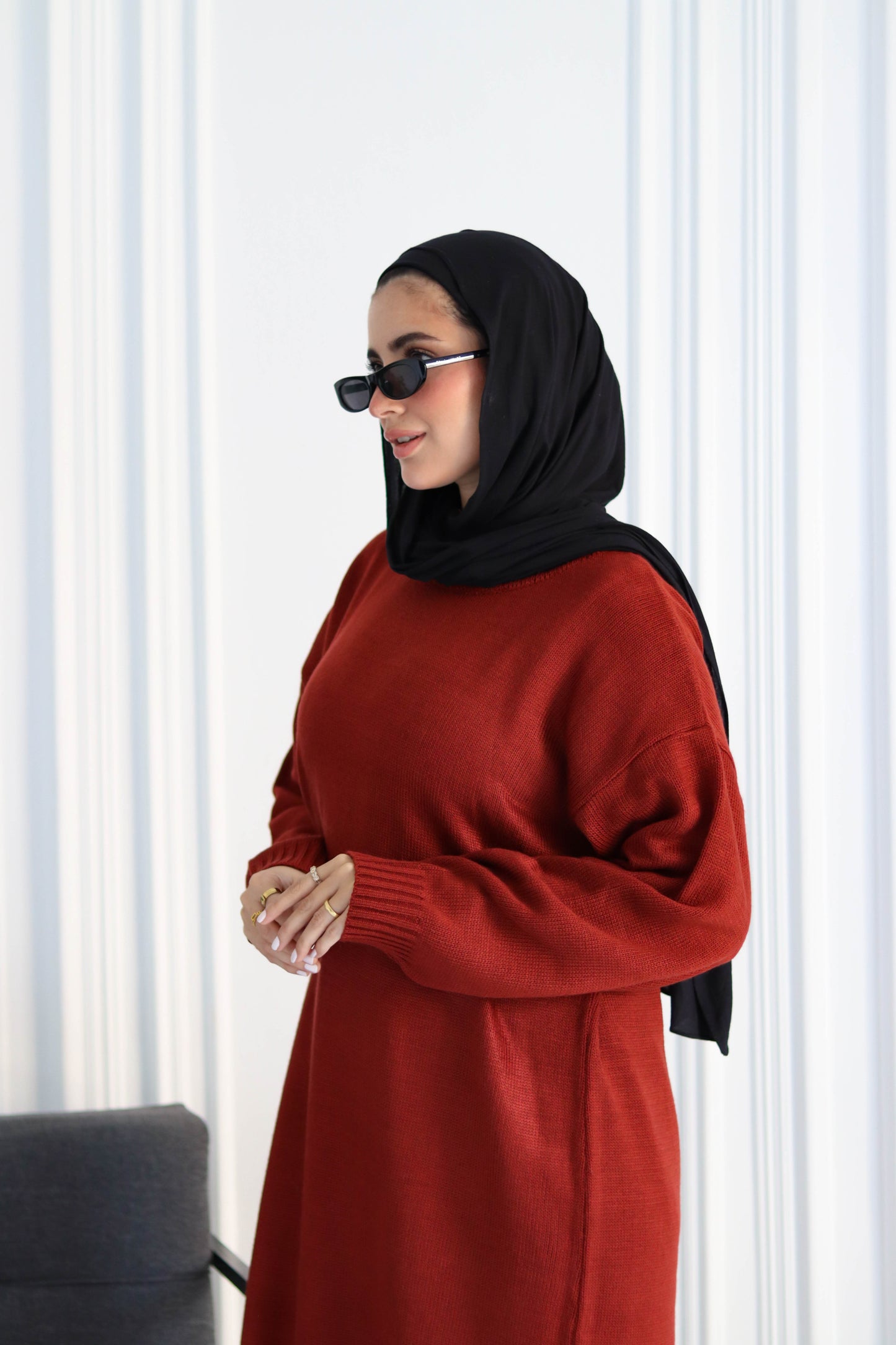 Knitted Winter Dress in Havan