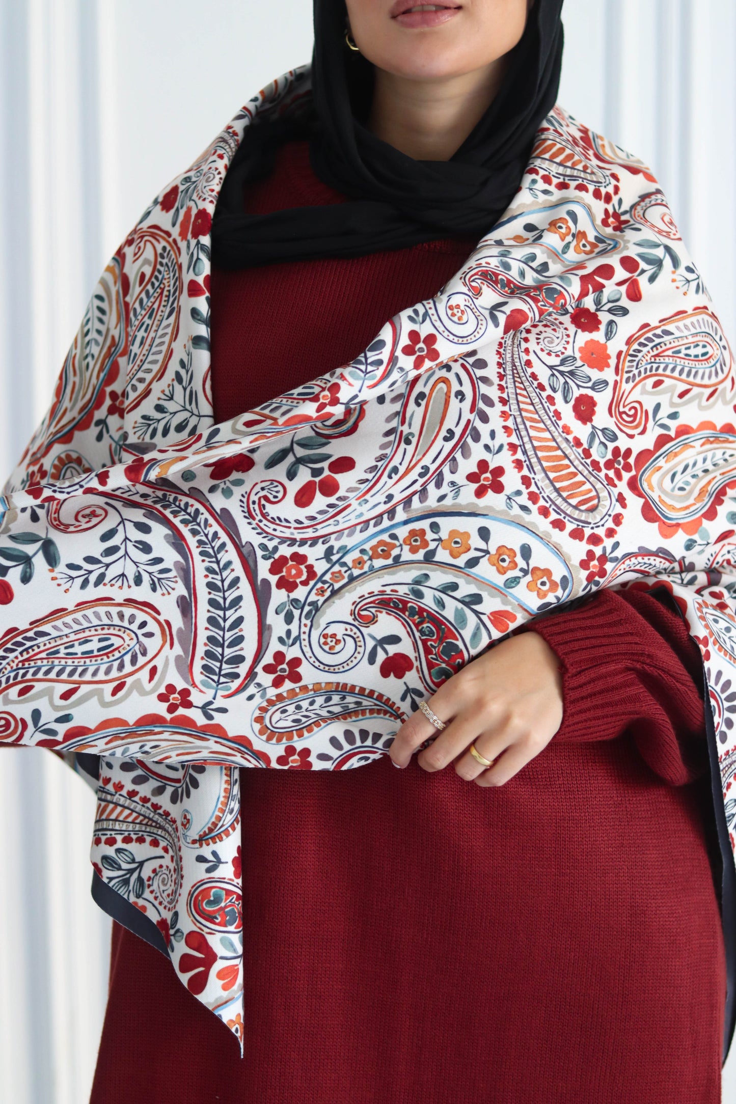 Winter Garden Wool Scarf