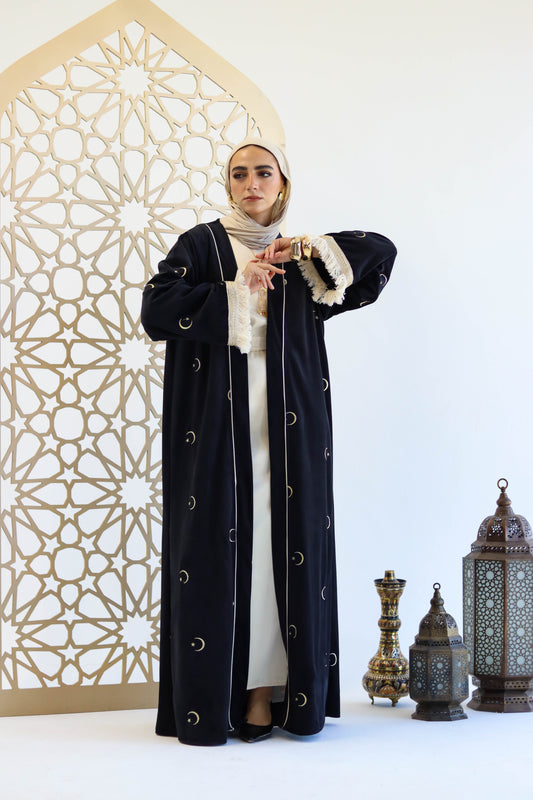 Helal AlKhair Kaftan in Black