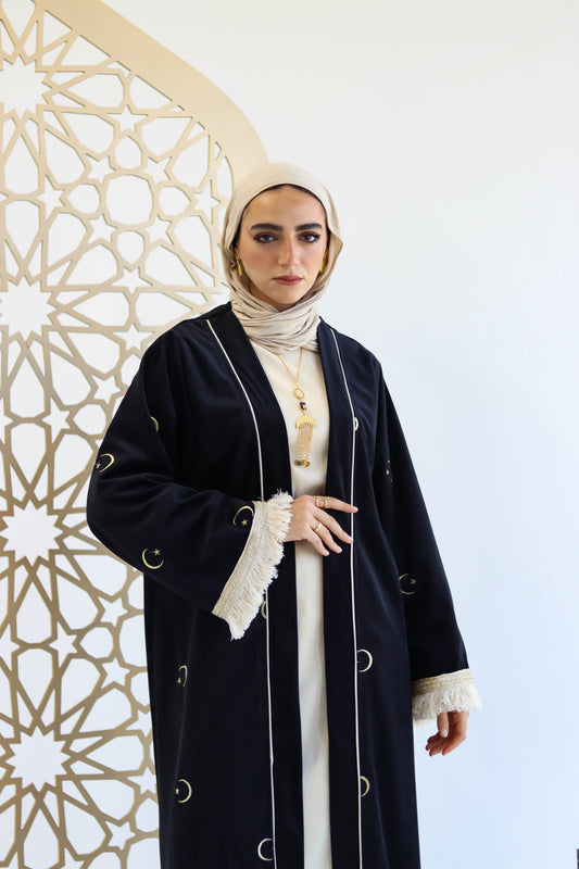 Kaftan Set of Helal AlKhair in Black