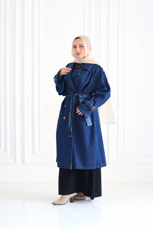 Denim Trench Coat