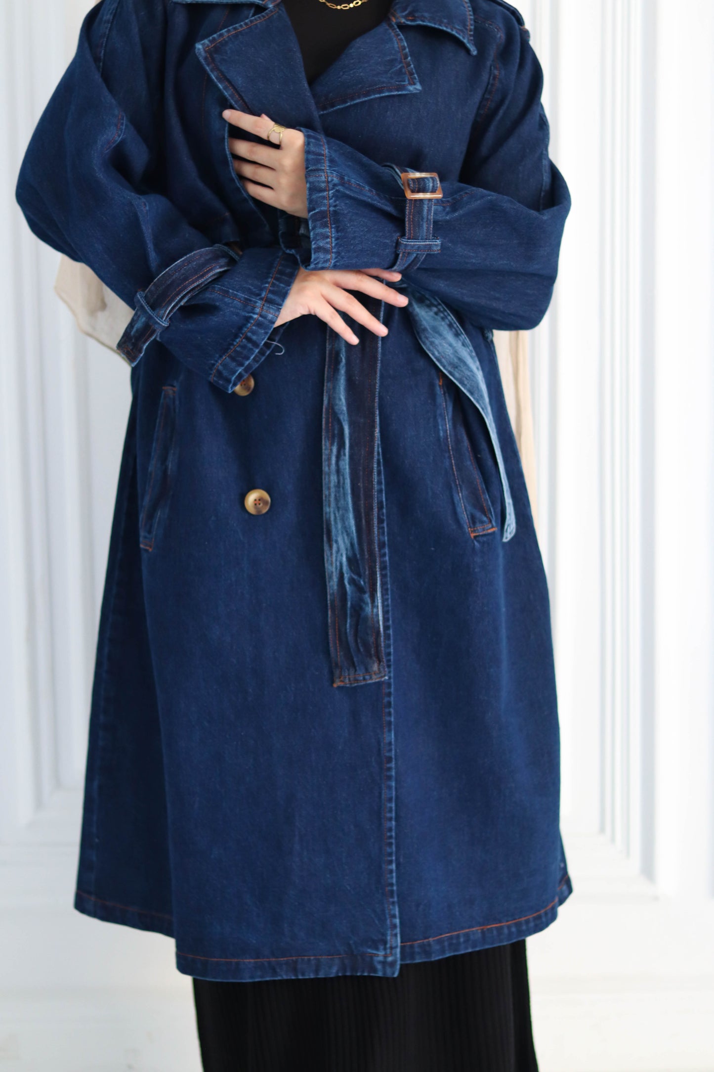 Denim Trench Coat