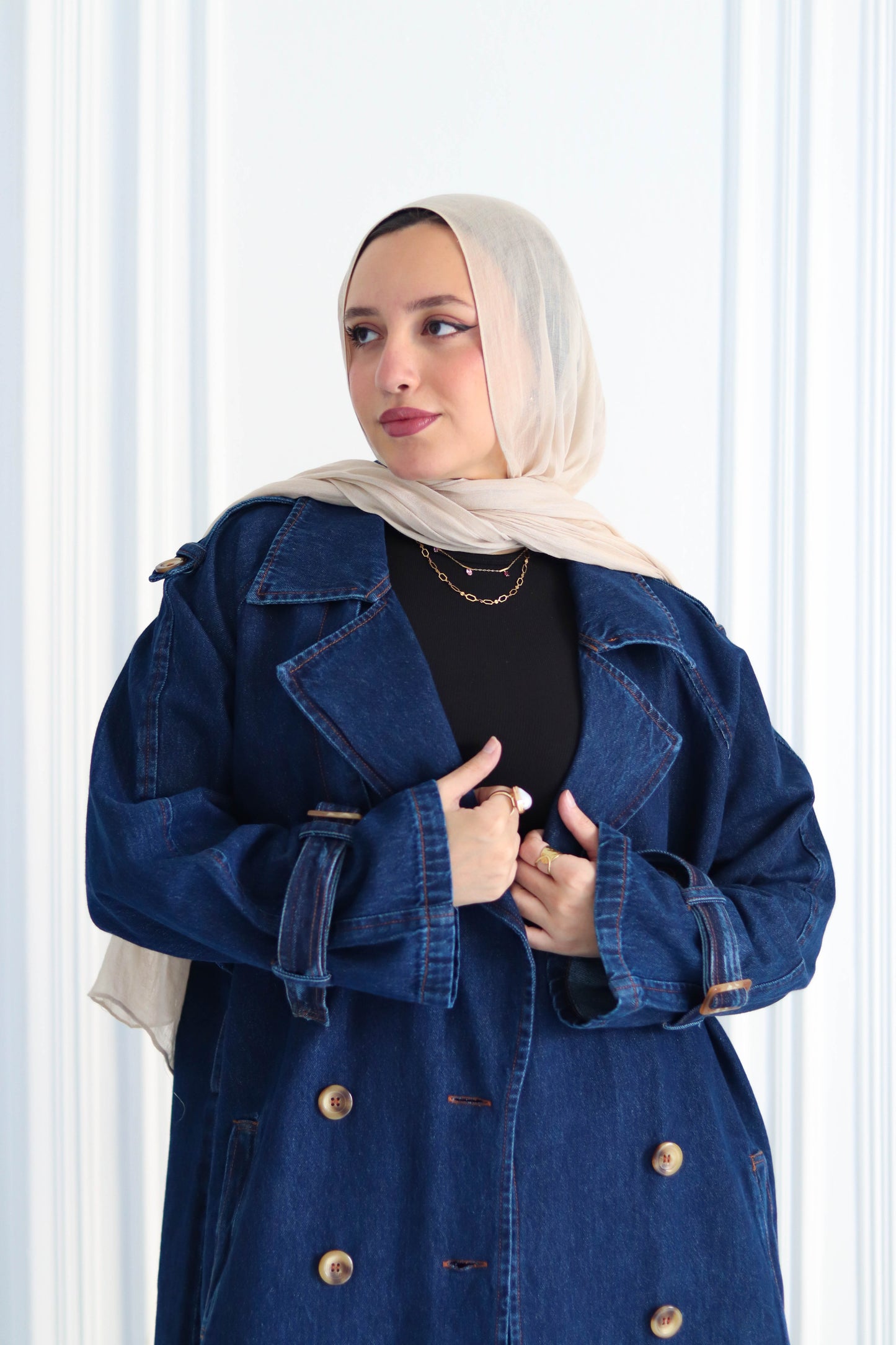 Denim Trench Coat