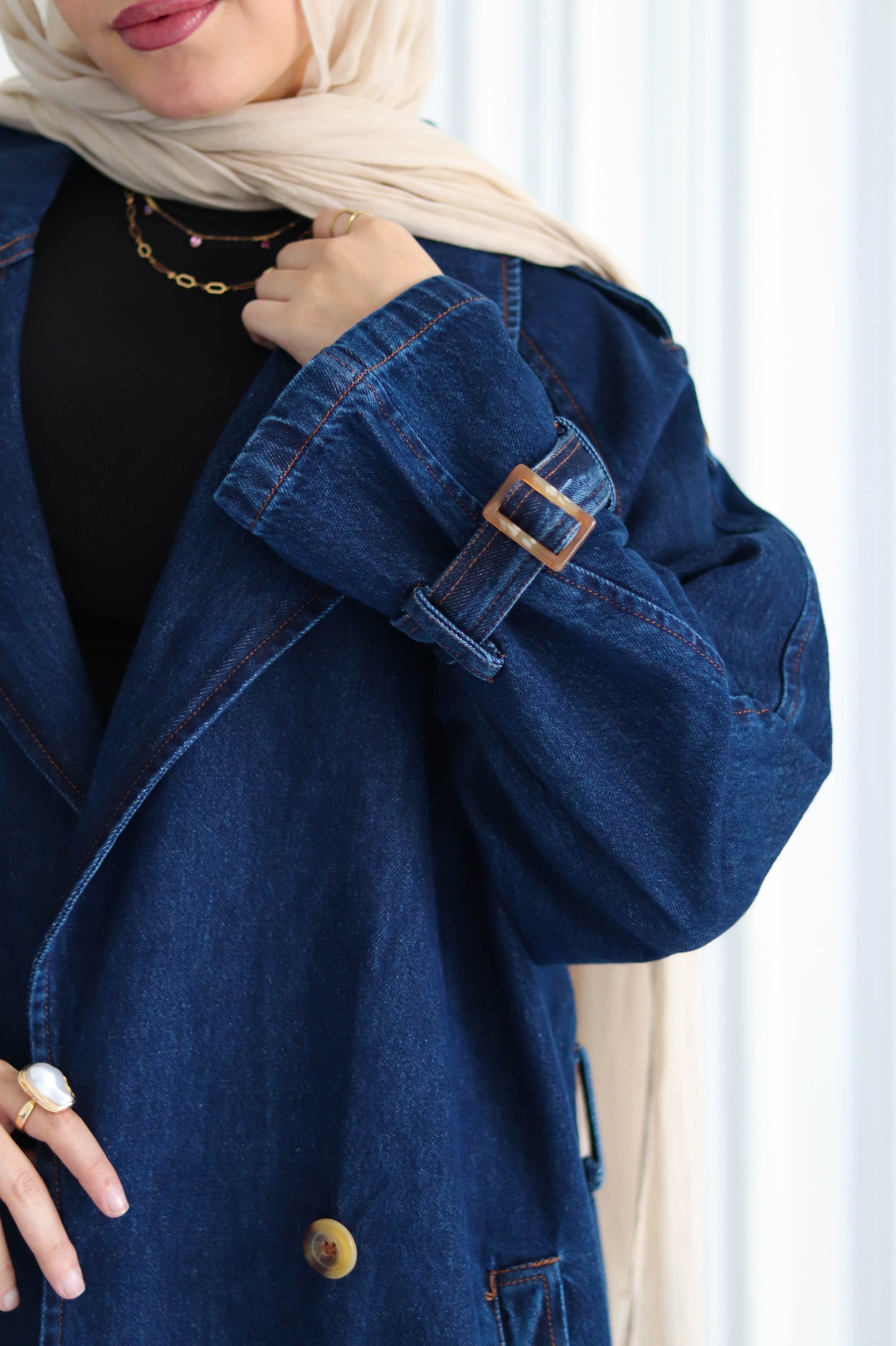 Denim Trench Coat