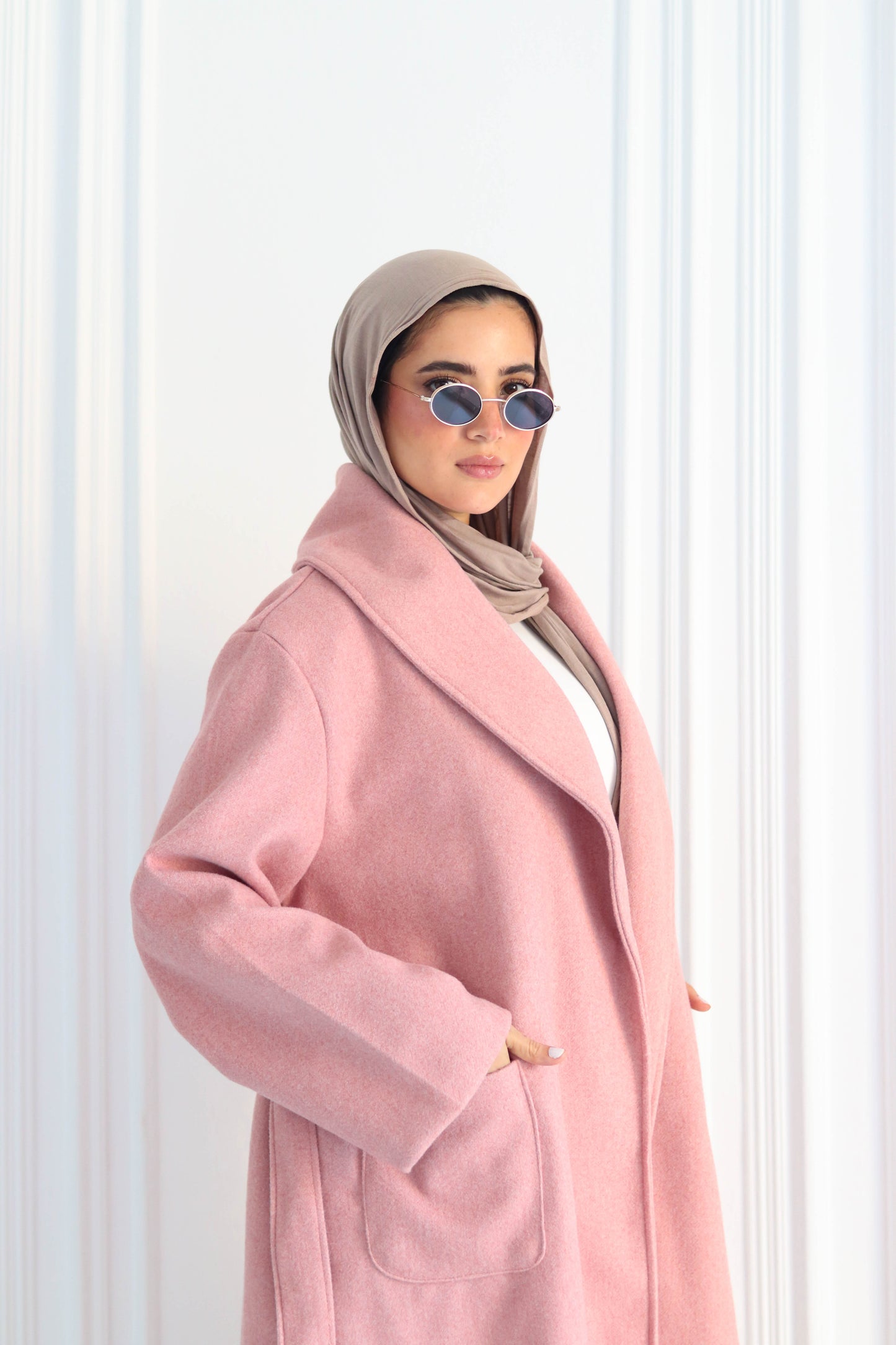 Everday Winter Coat in Pink