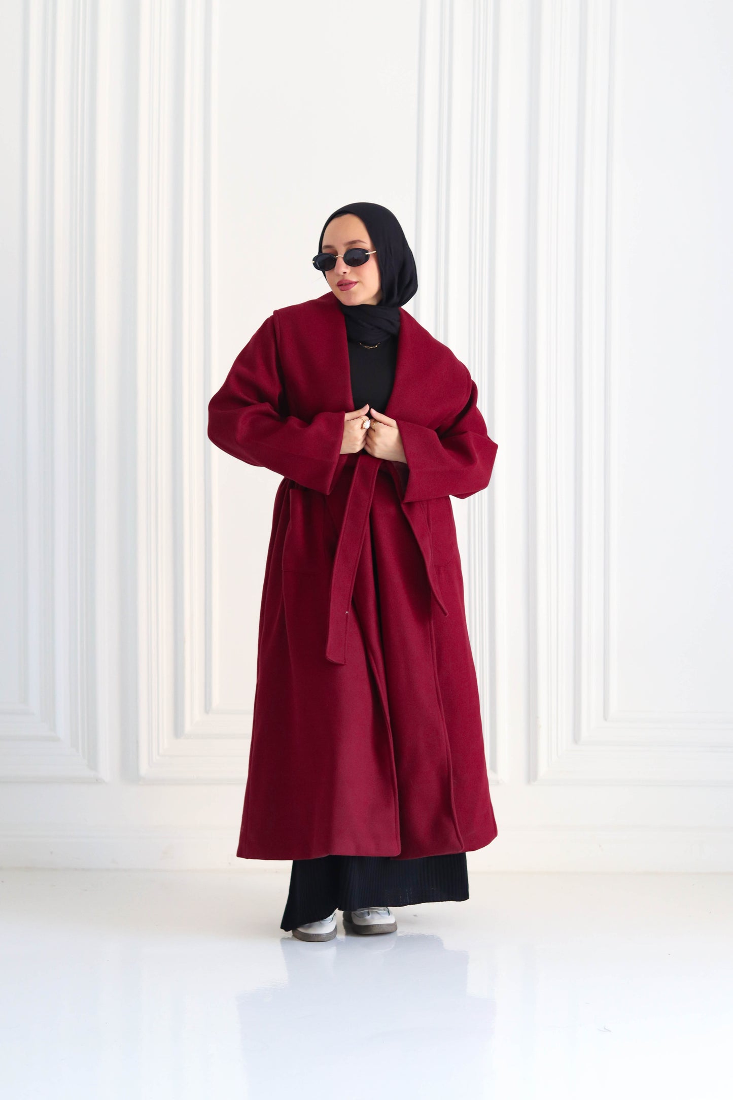 Everday Winter Coat in Bugundy