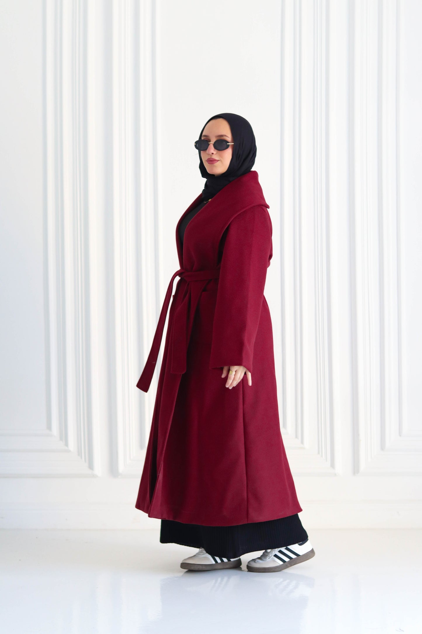 Everday Winter Coat in Bugundy