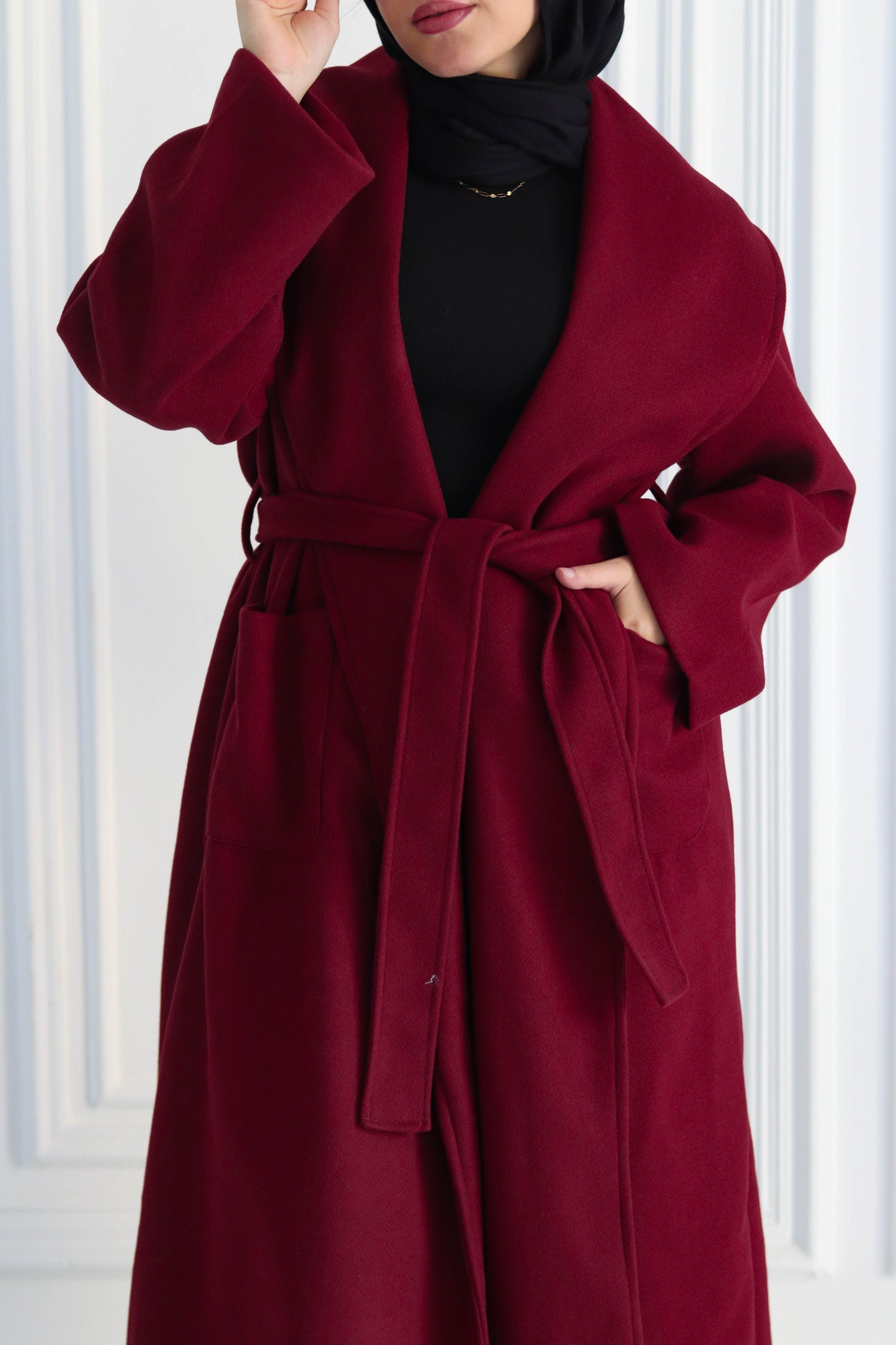 Everday Winter Coat in Bugundy