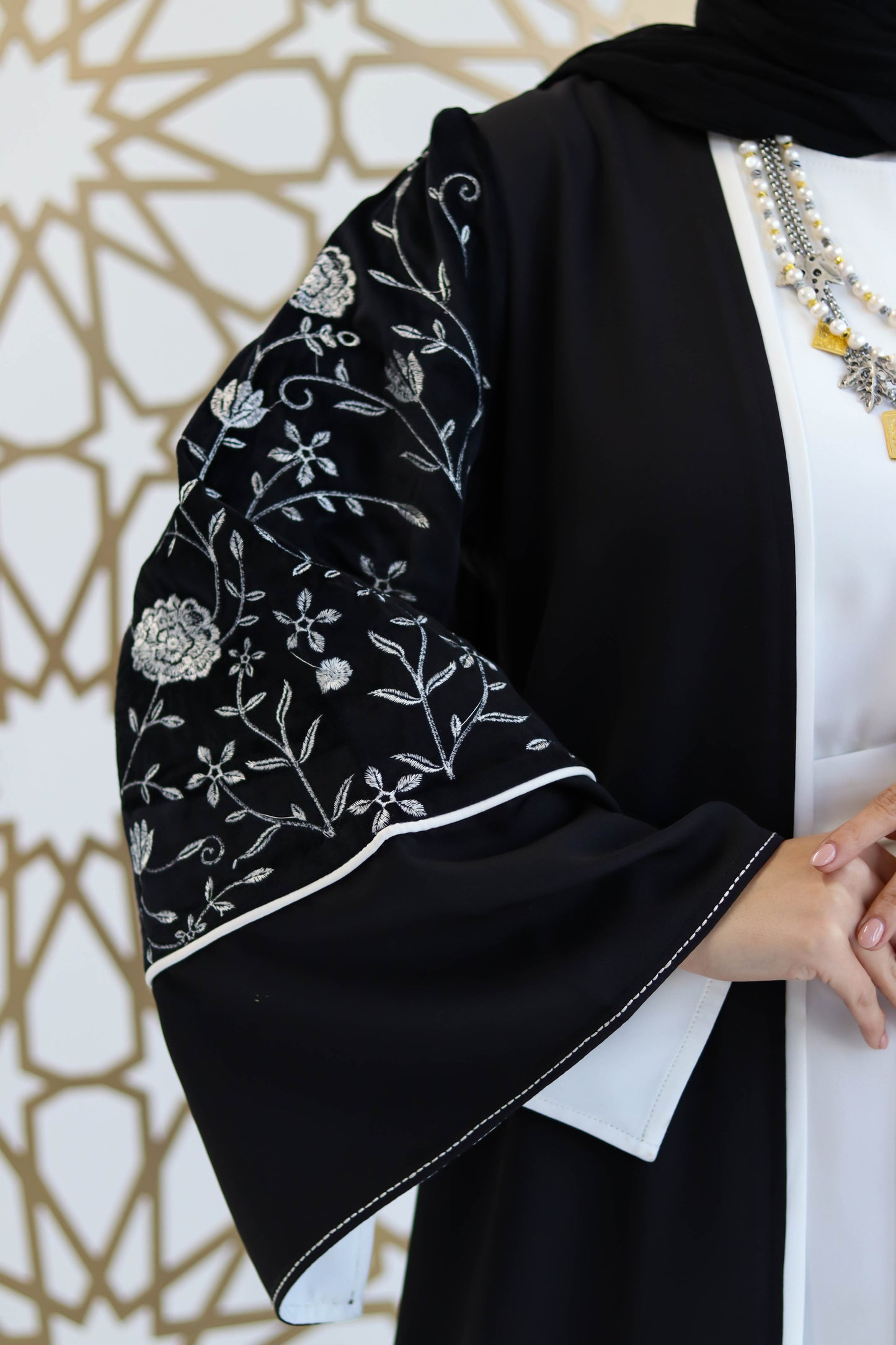 Kaftan Set of Jouri in Black