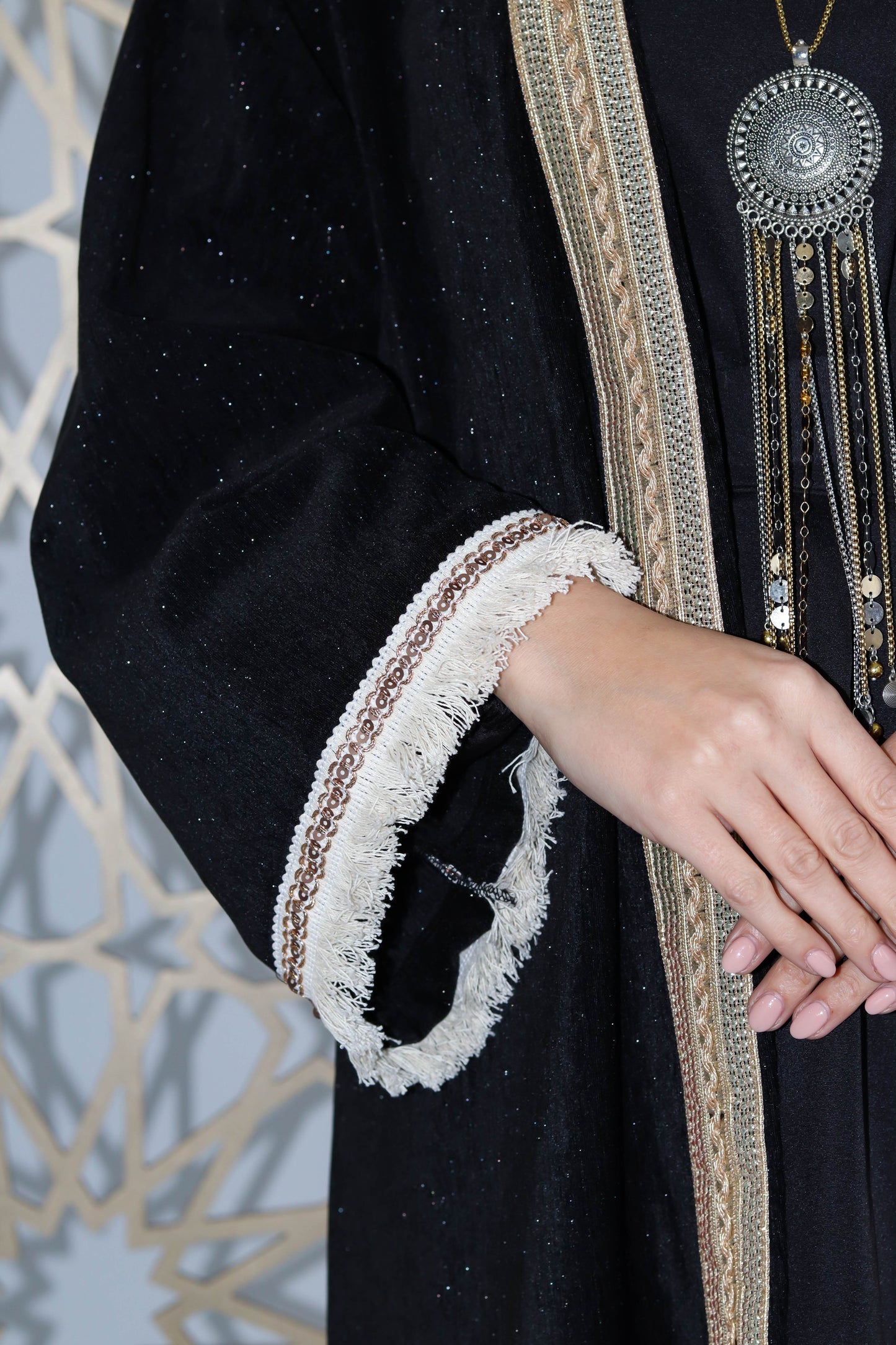 Dai AlQamar Kaftan in Black