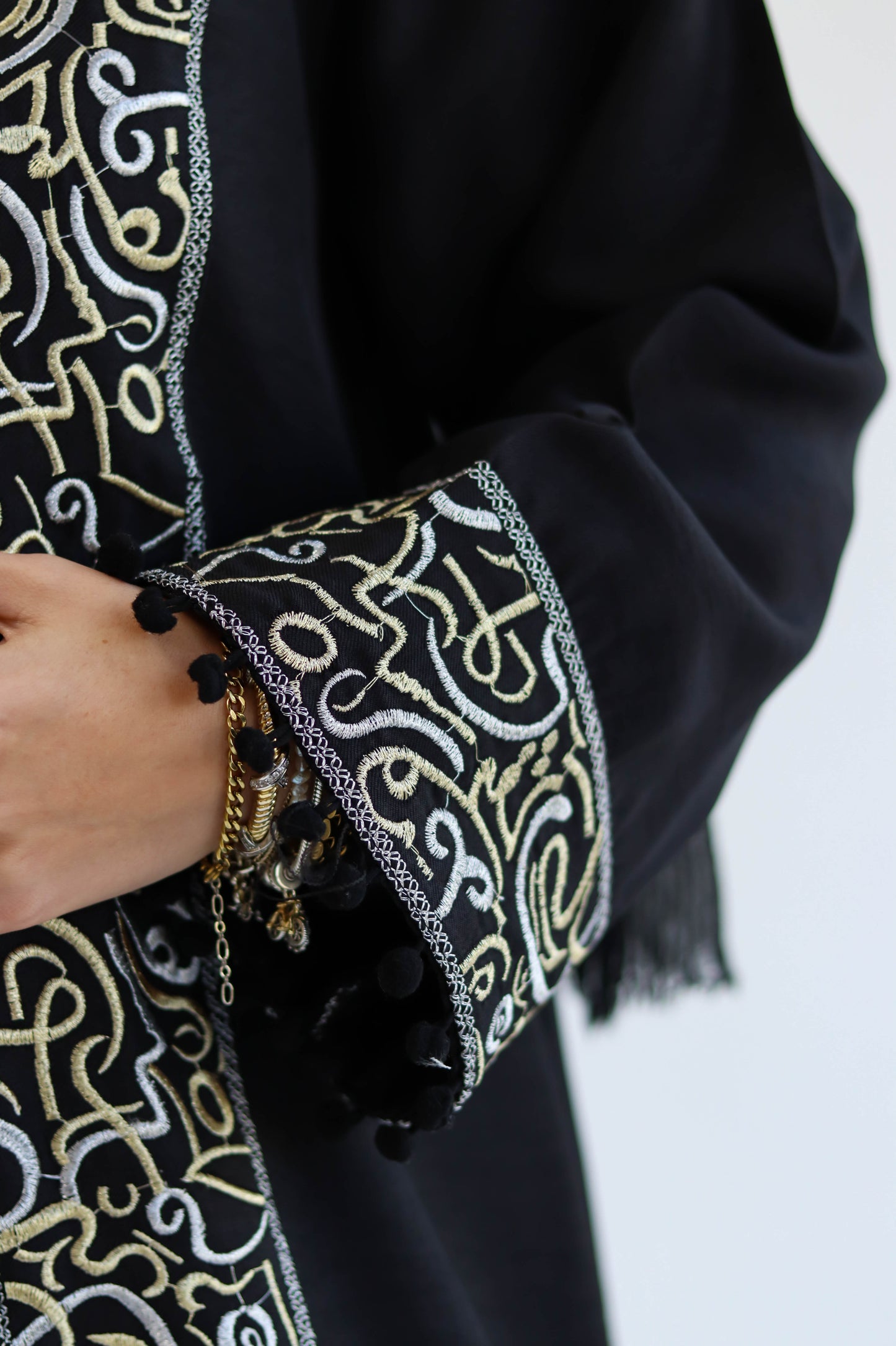 Qamar AlZaman ِKaftan in Black