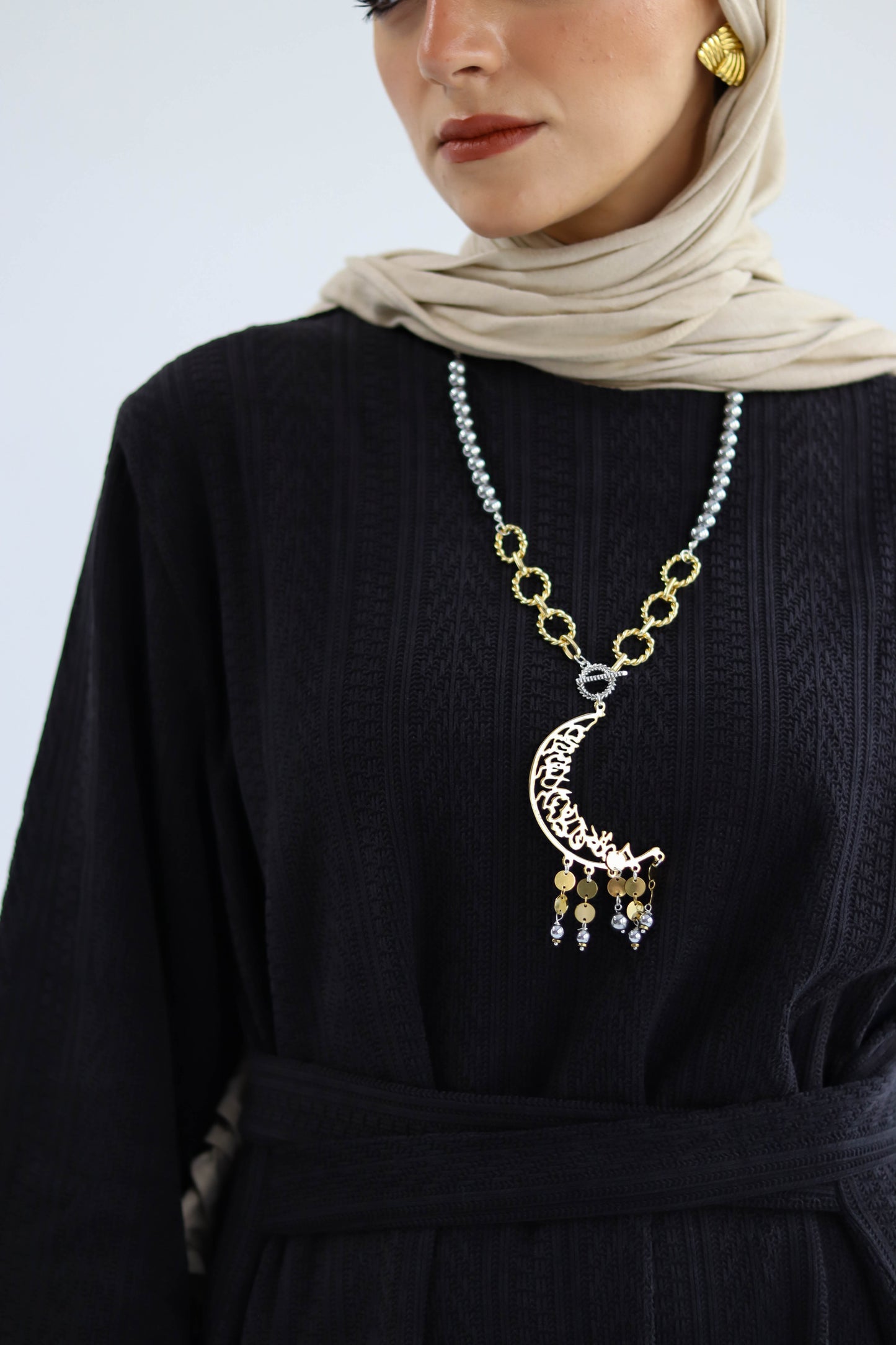 Kaftan Set of Sukoon in Black
