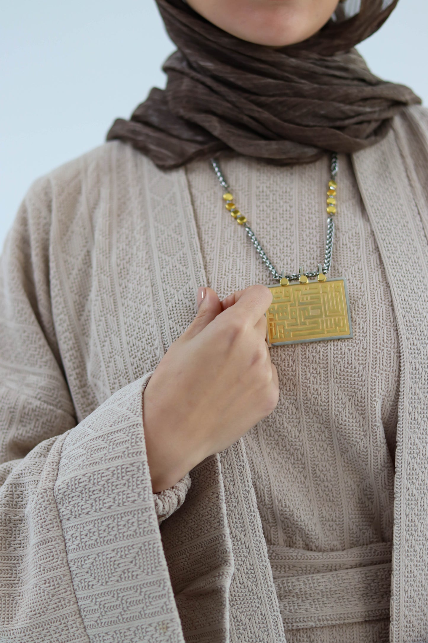Kaftan Set of Sukoon in Beige