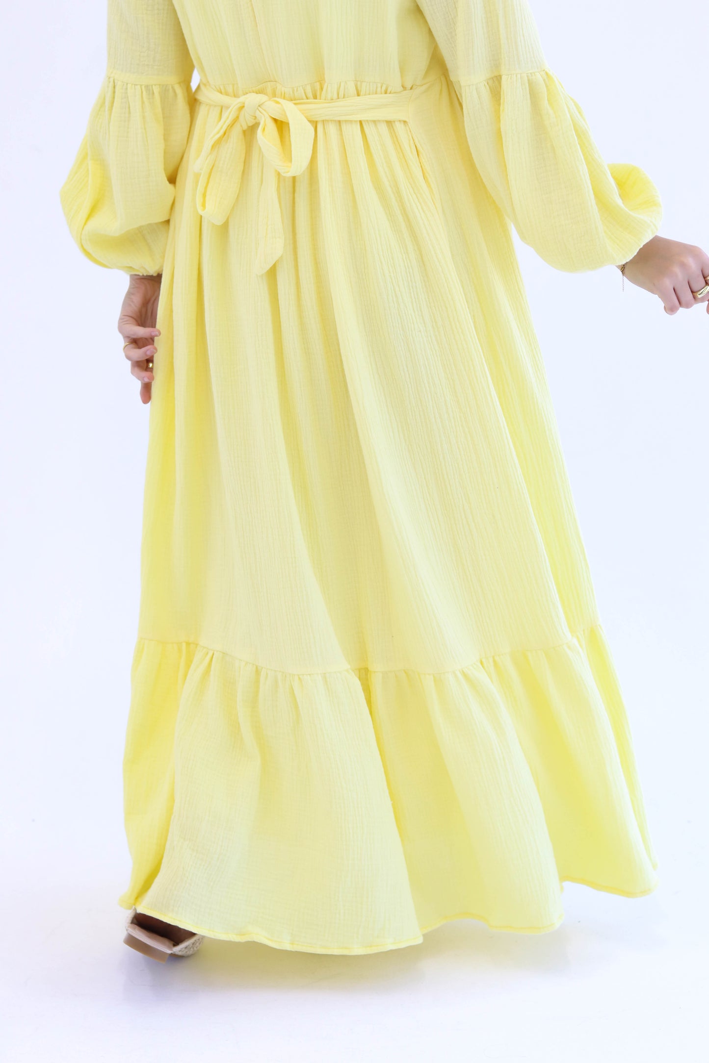 Little Bows Summer Dress in Yellow