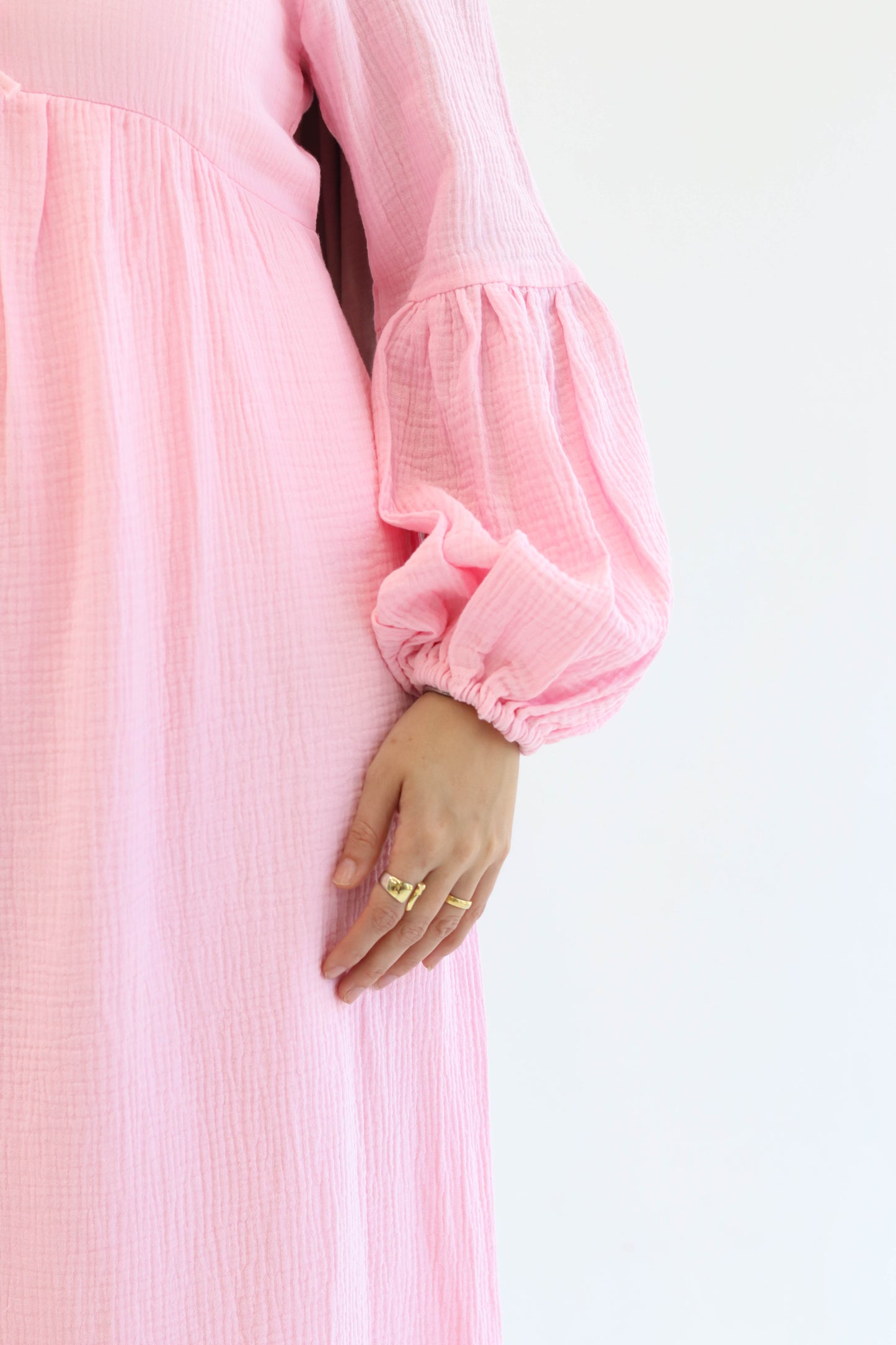 Little Bows Summer Dress in Pink