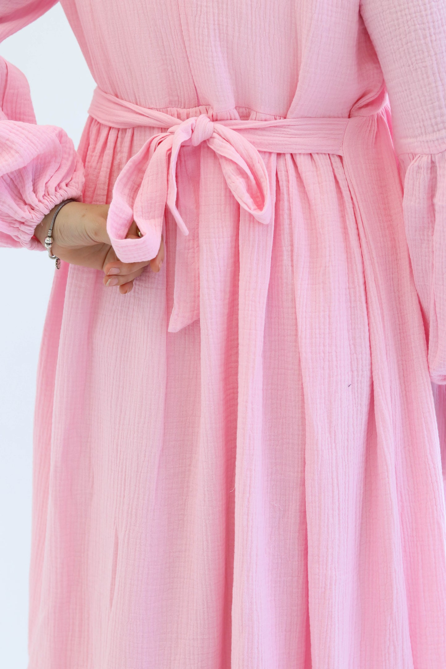Little Bows Summer Dress in Pink