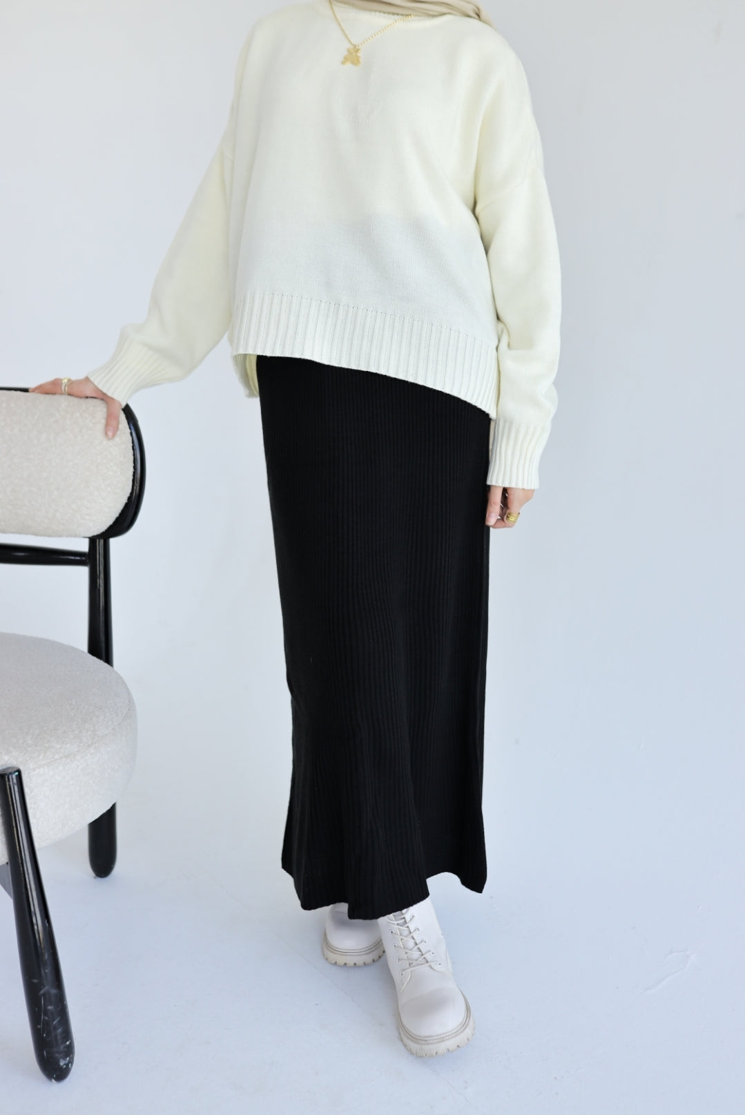 Wool Winter Skirt in Black (skirt only)