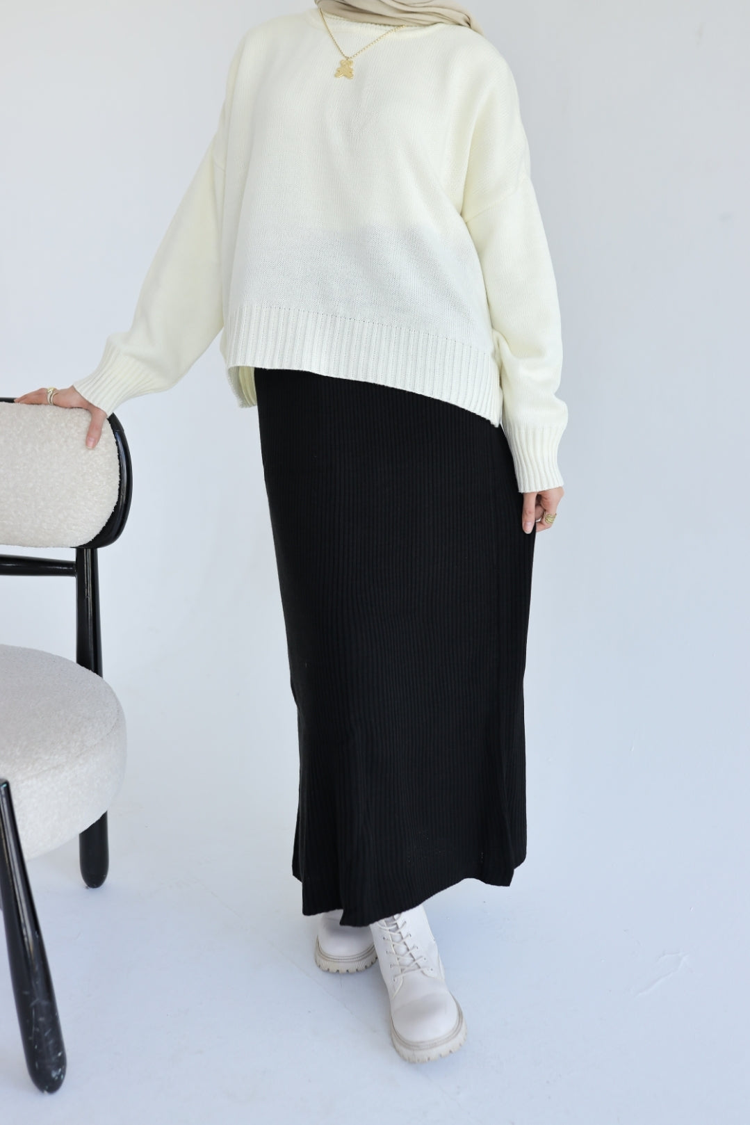 Wool Winter Skirt in Black (skirt only)