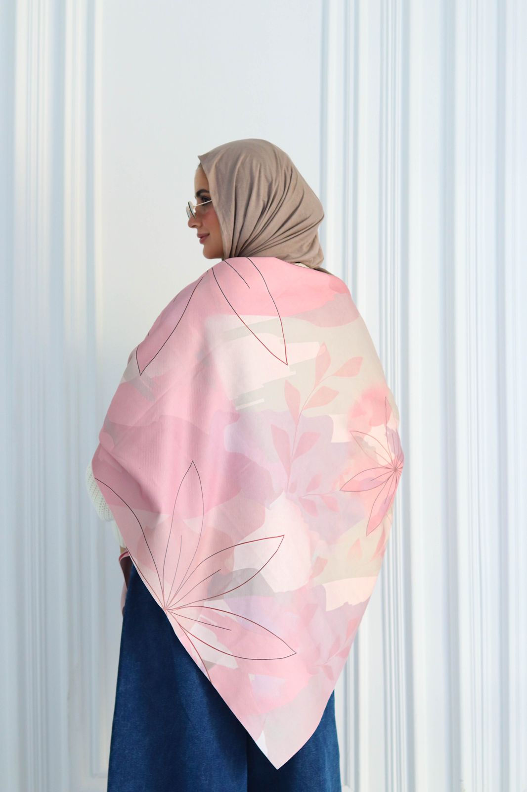 Winter Blossom Wool Scarf